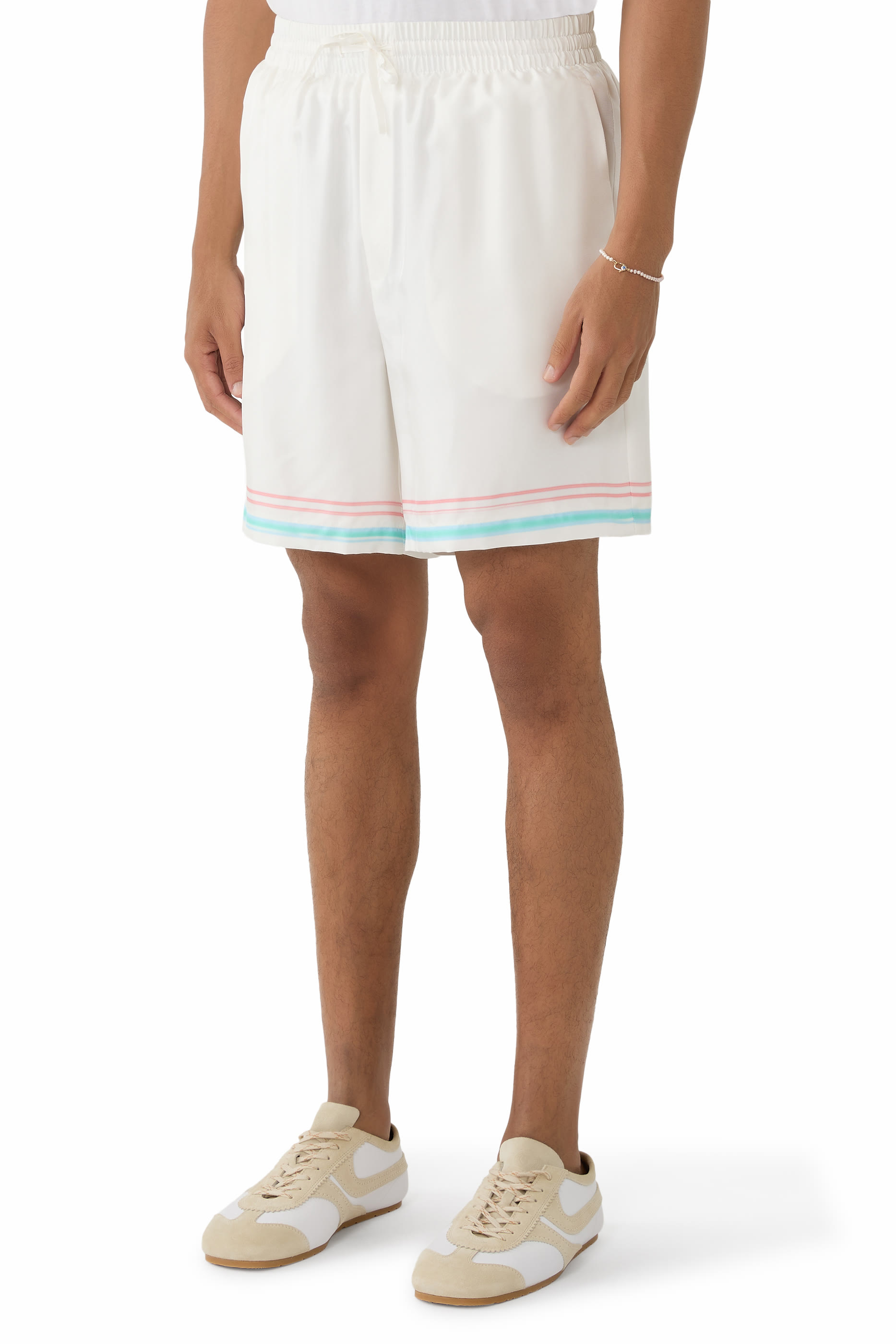 Dance Joy Printed Silk Shorts