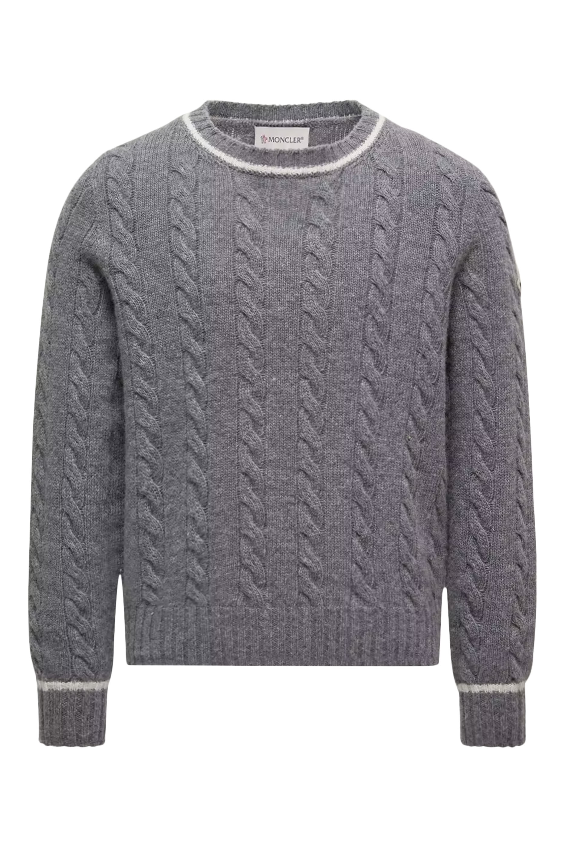 Kids Stripe-Trimmed Wool Jumper 