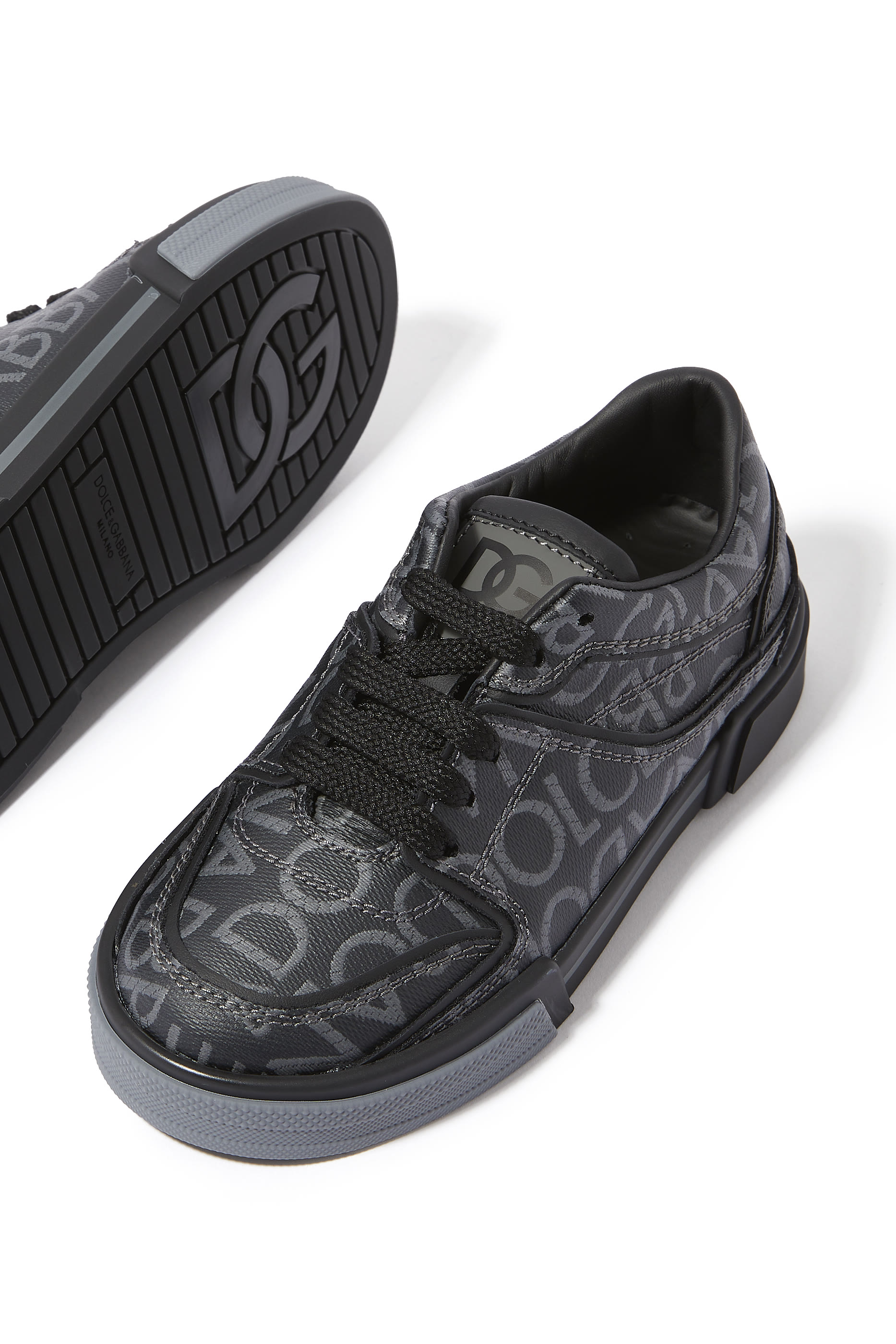 Kids New Roma Leather Sneakers