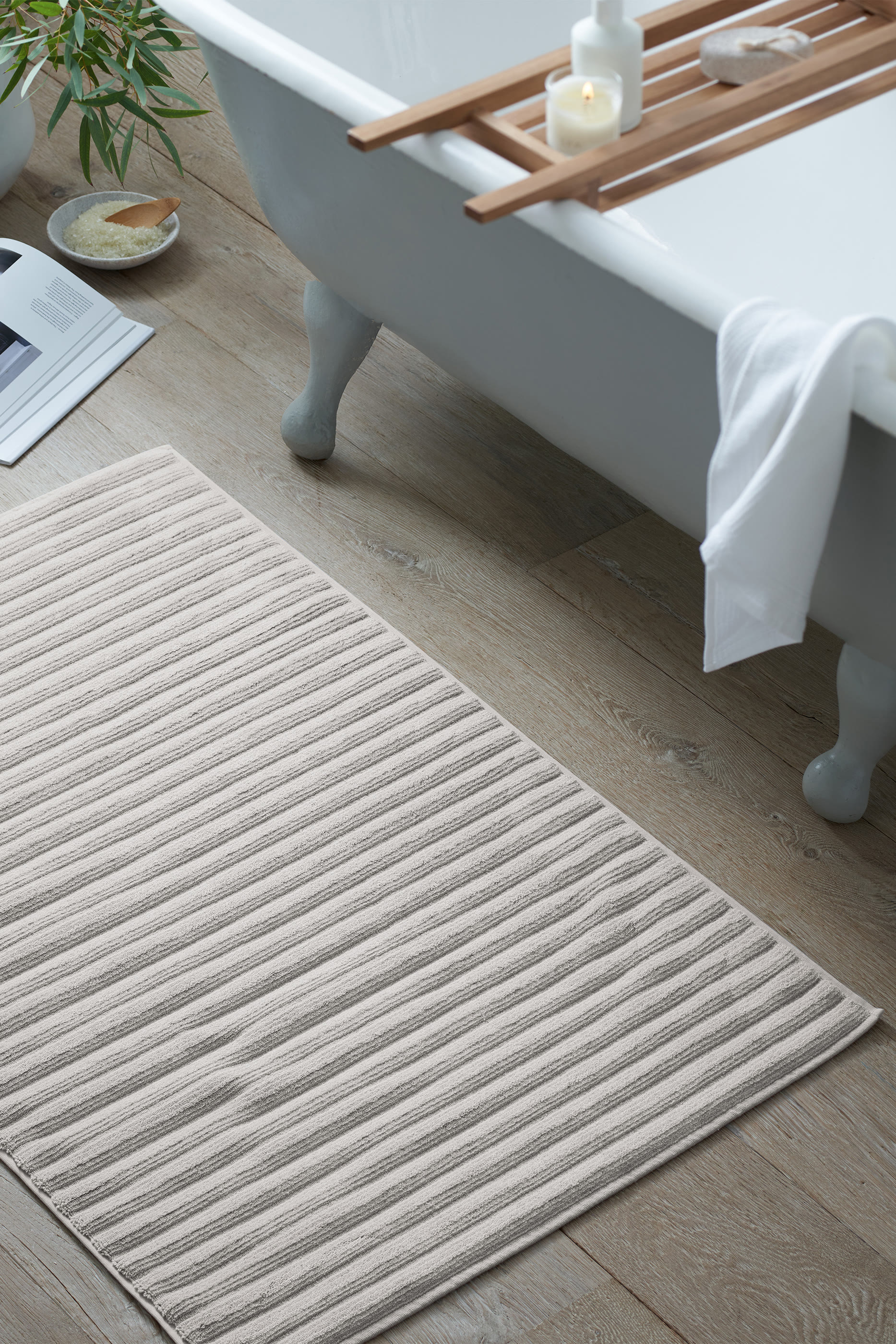 Ribbed Hydrocotton Bath Mat