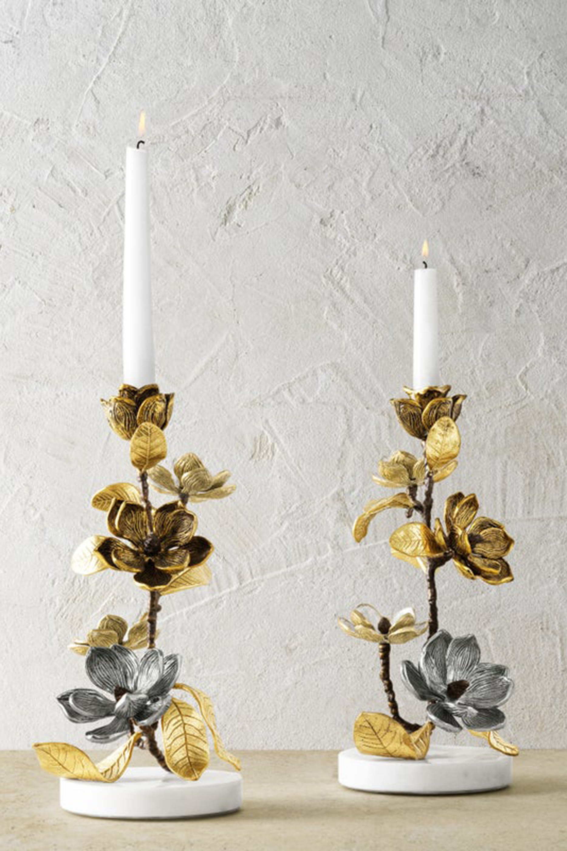 Vintage Bloom Candleholders Set
