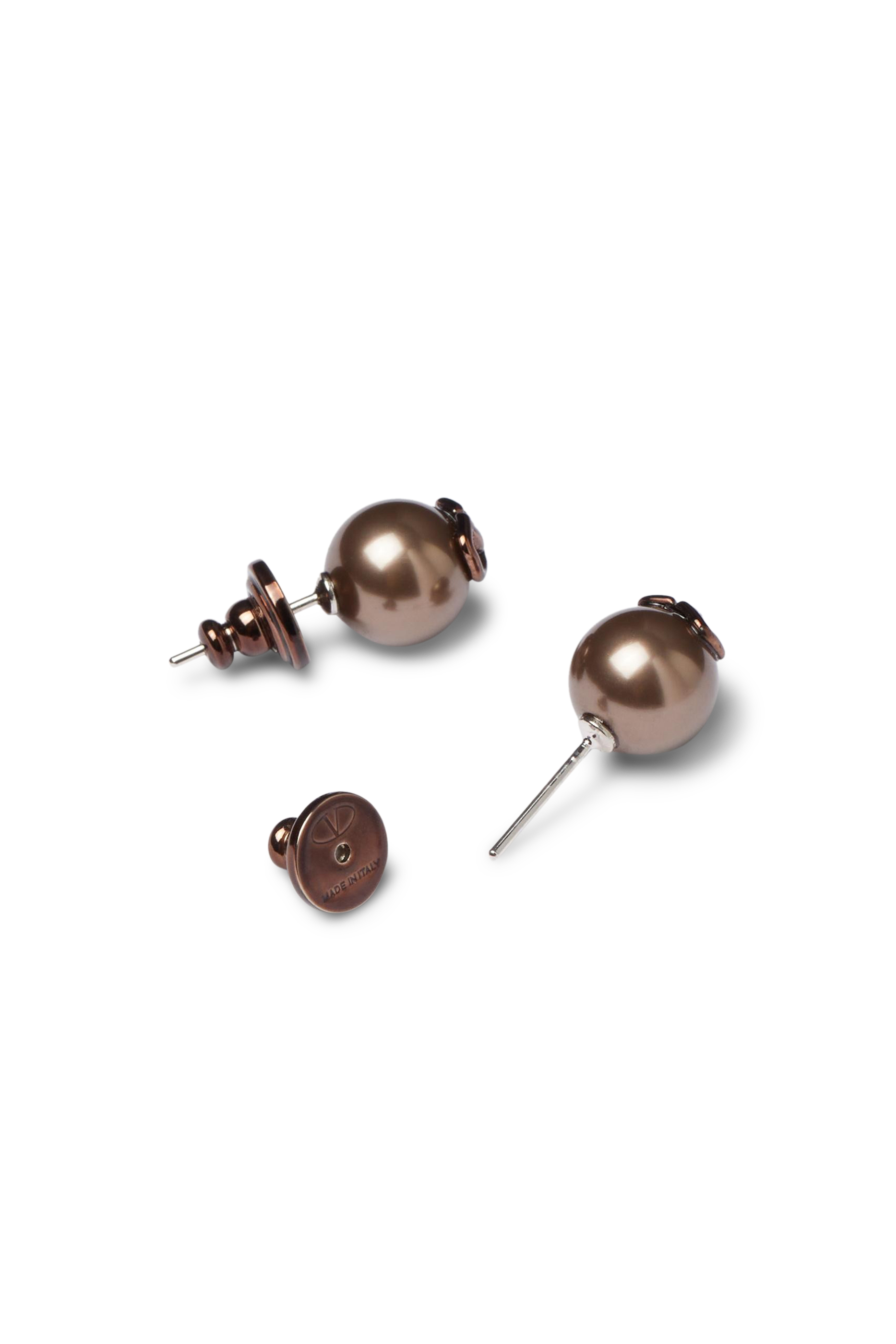  Vlogo Swarovski&reg; Pearl Stud Earrings
