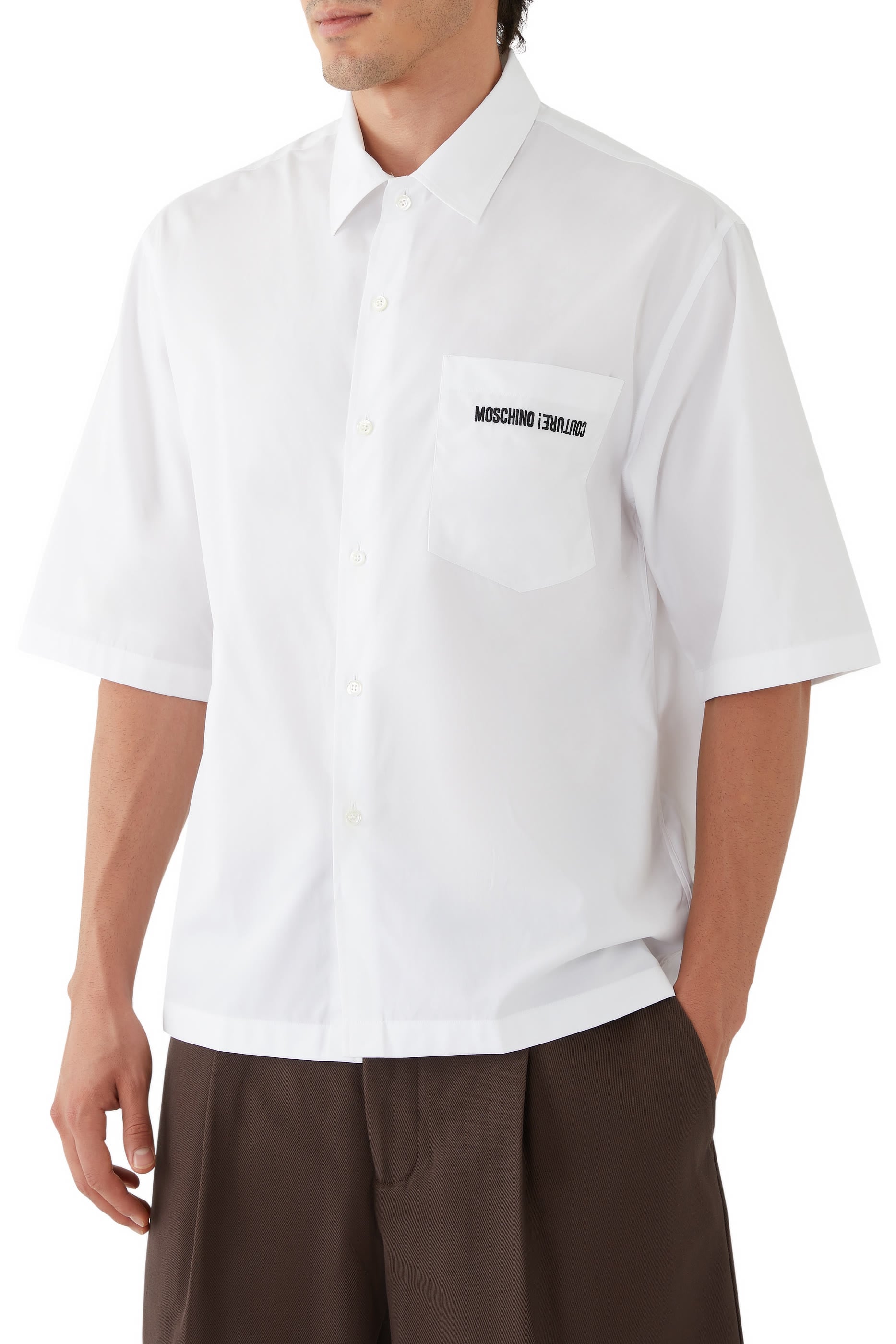 Upside Down Cotton Polo Shirt