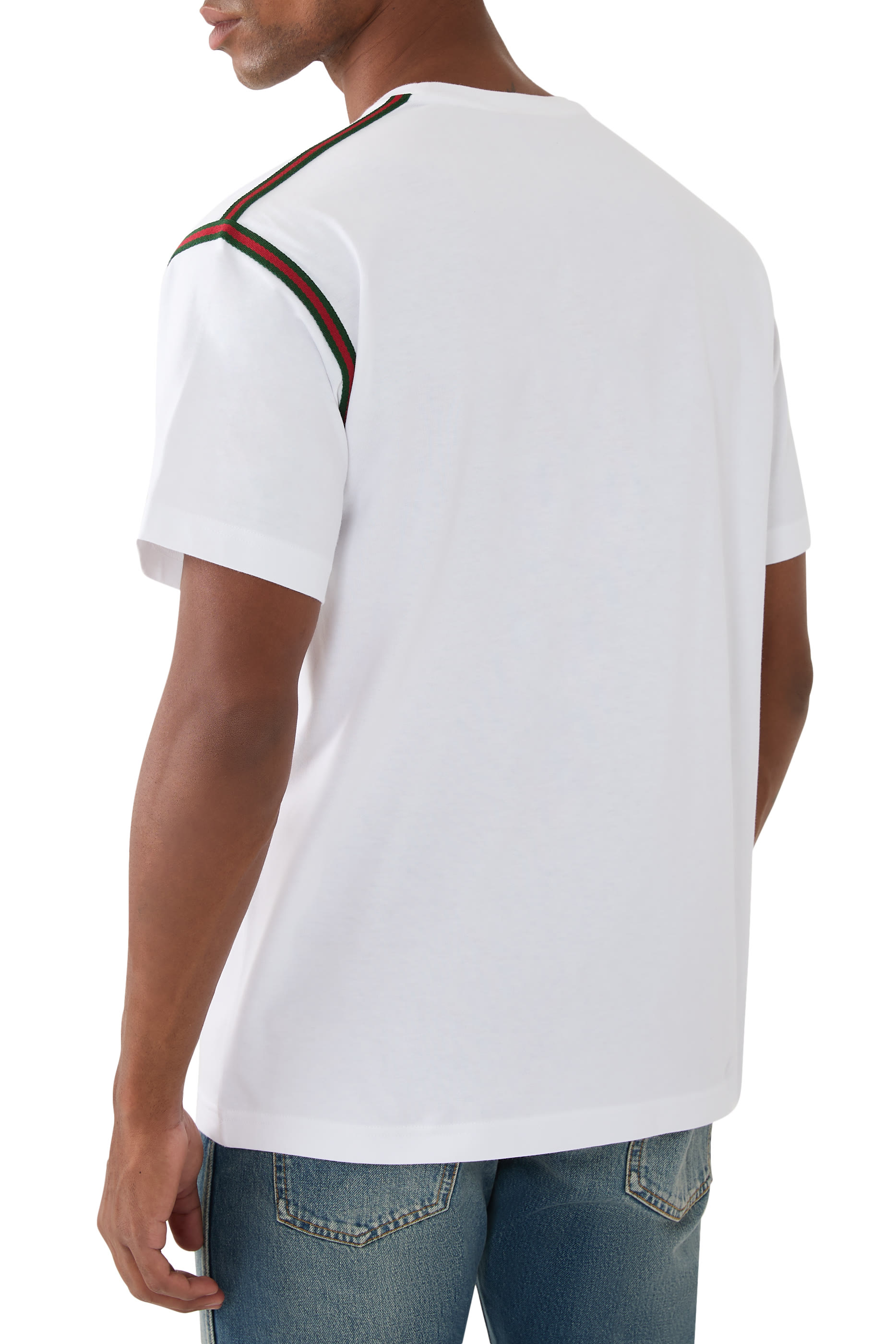 Cotton jersey T-shirt with Web