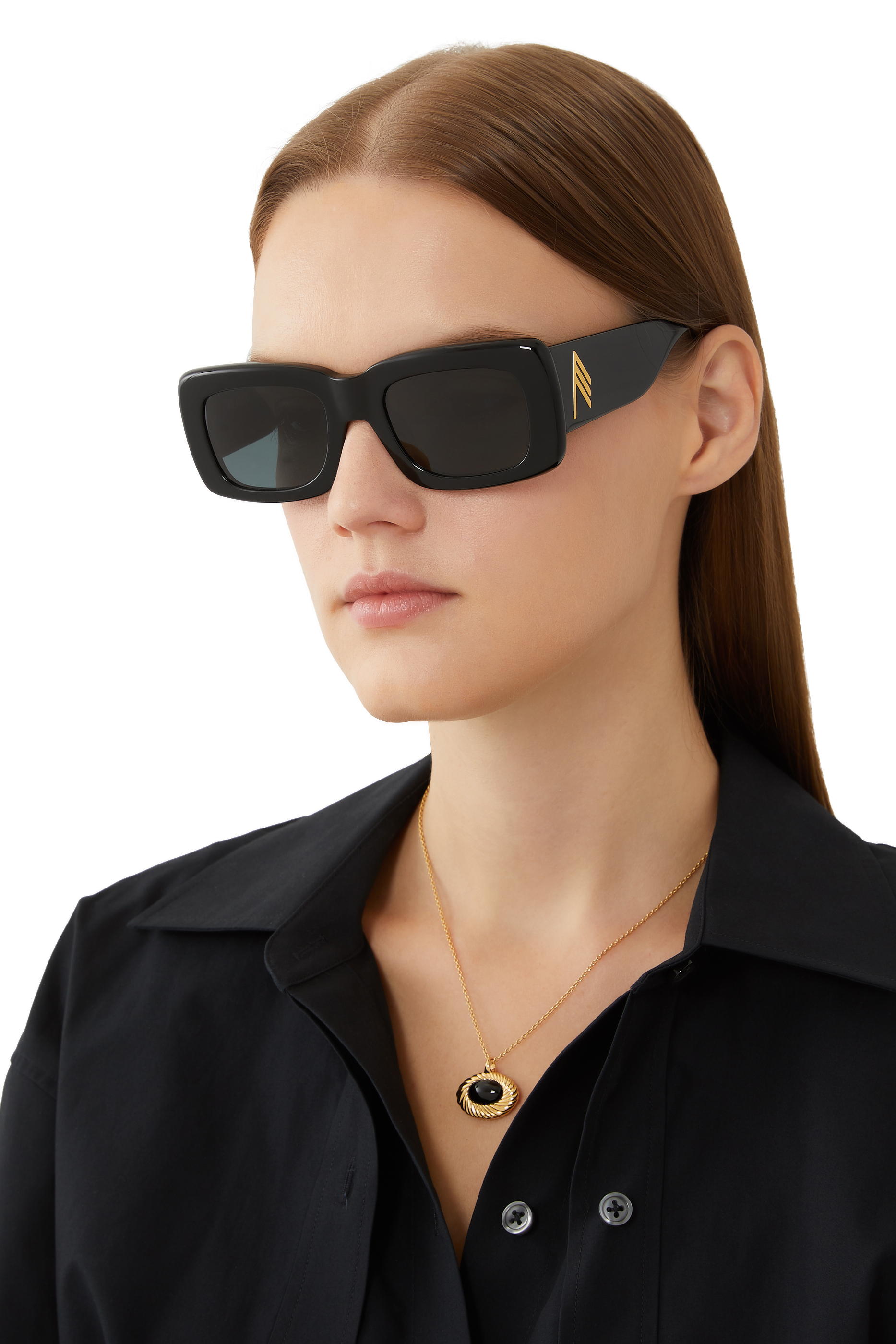 x Attico Marfa Rectangular Sunglasses