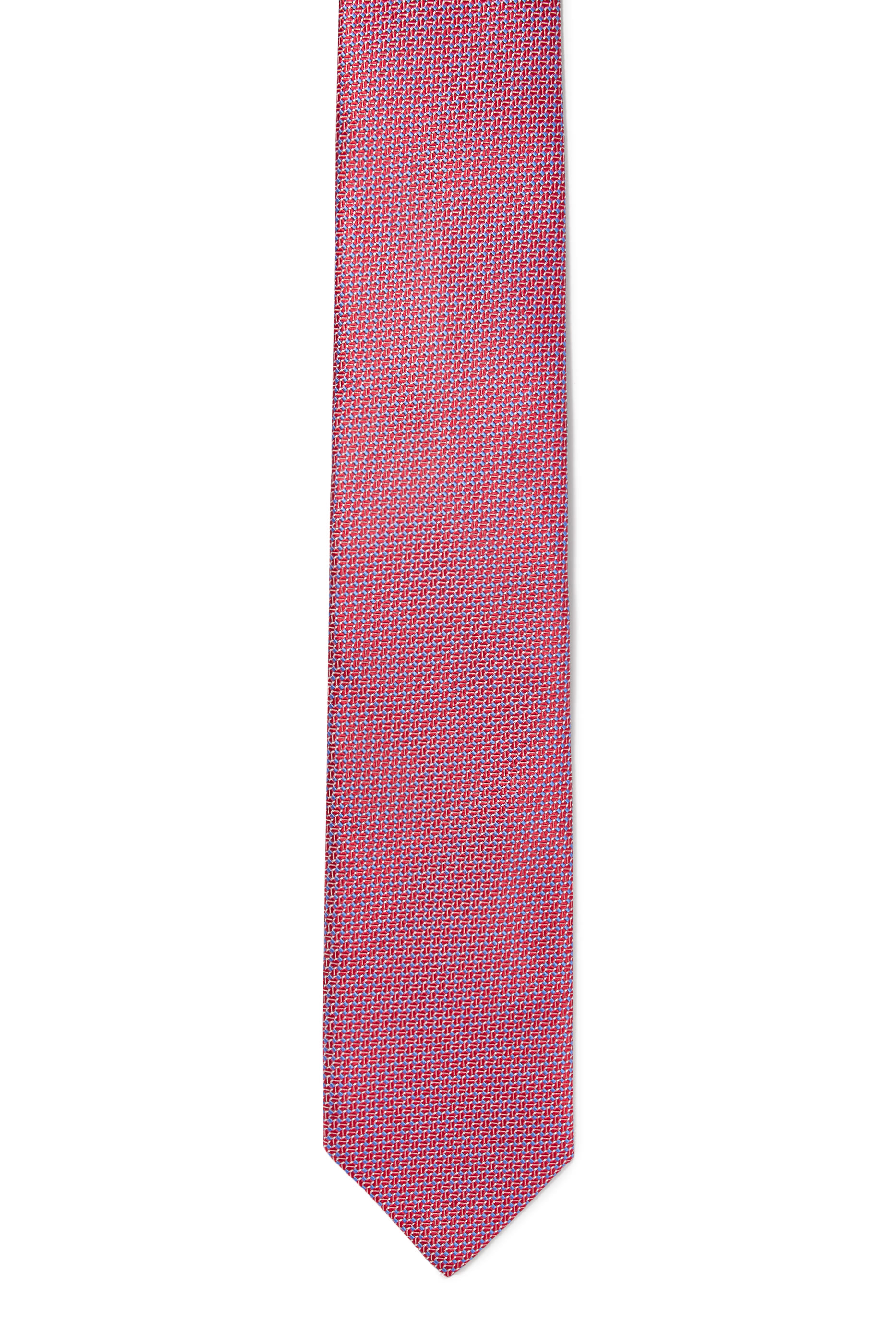 Geometric Woven Silk Tie