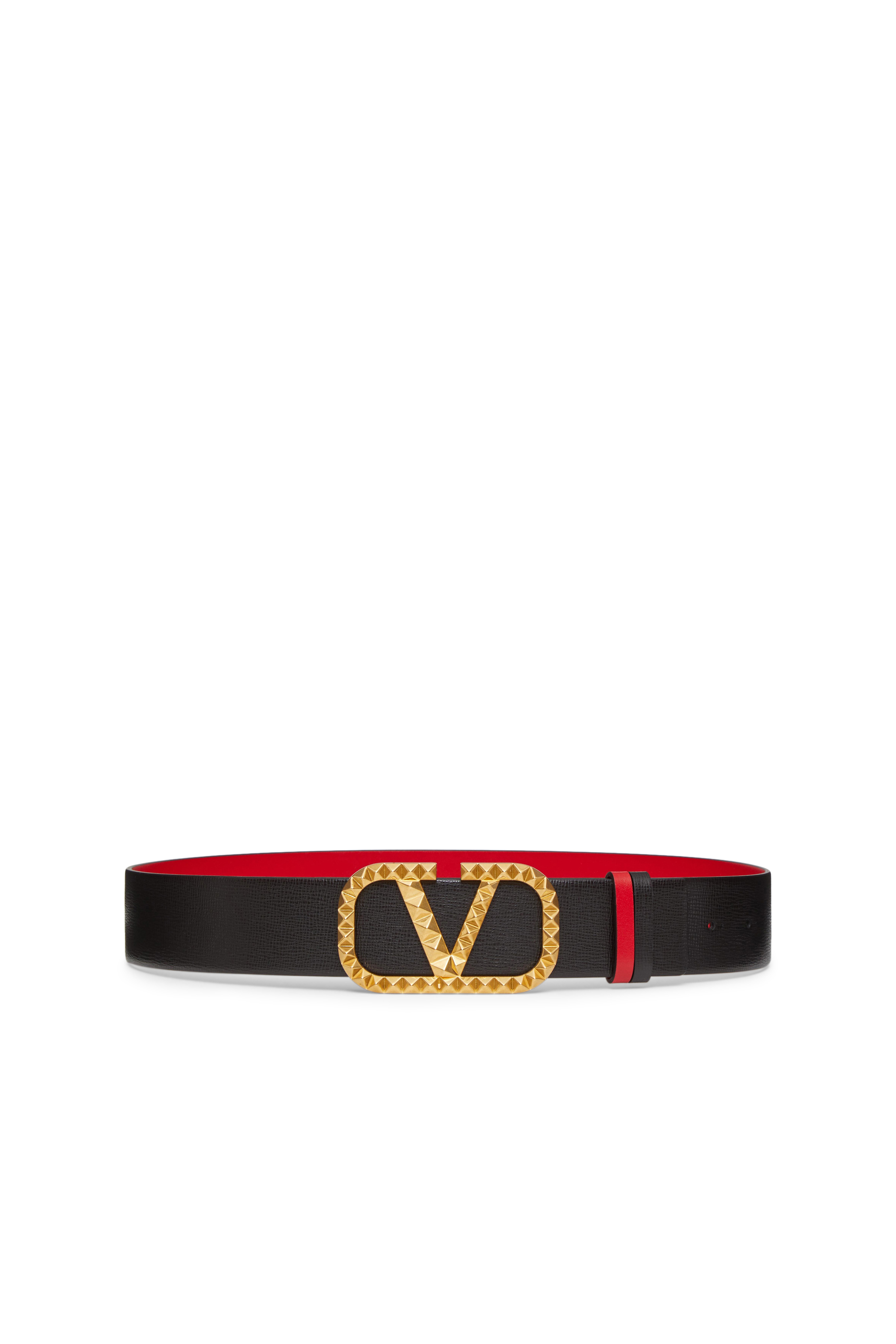 Valentino Garavani V Logo Buckle Belt
