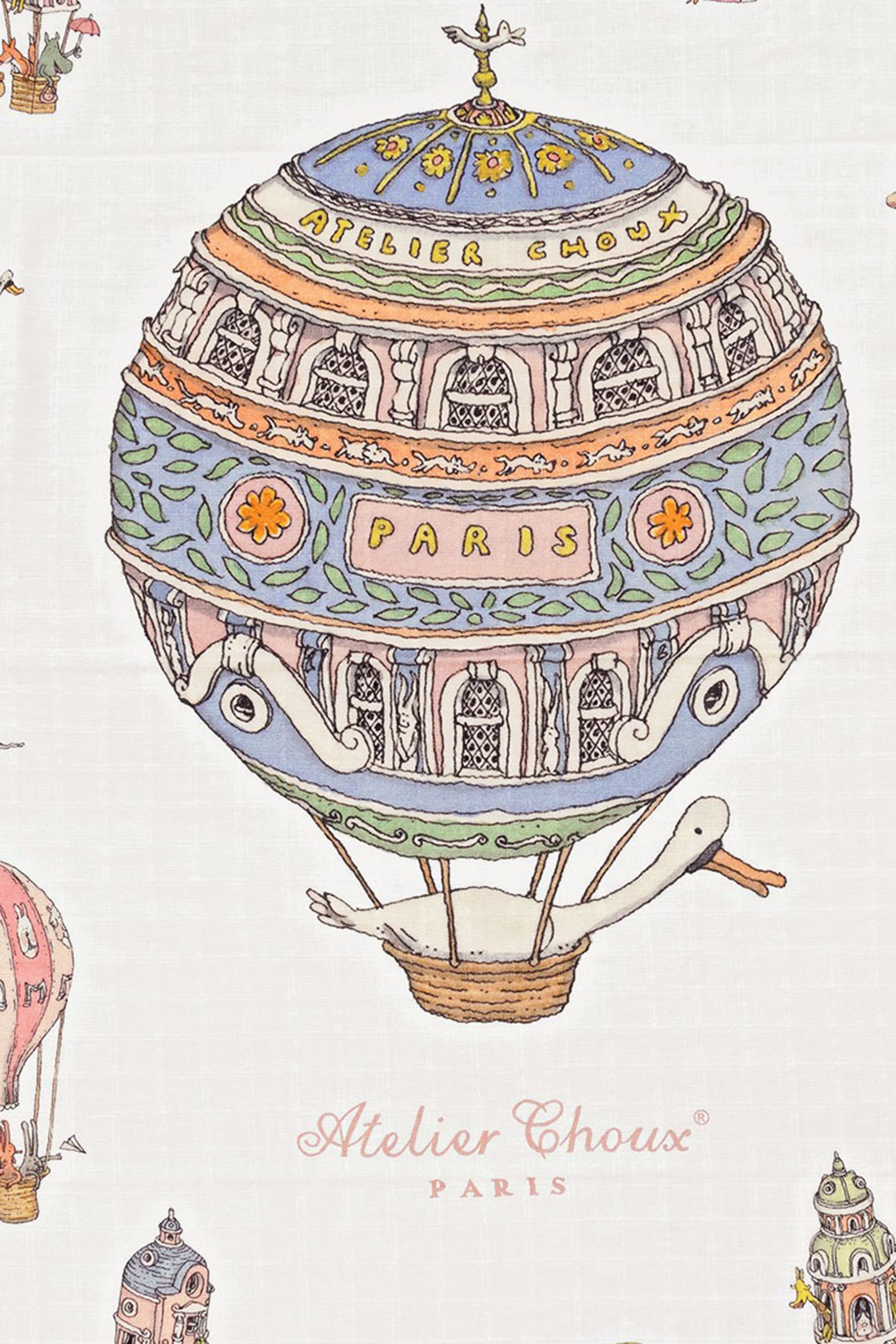 Kids Hot Air Balloon Print Gift Set