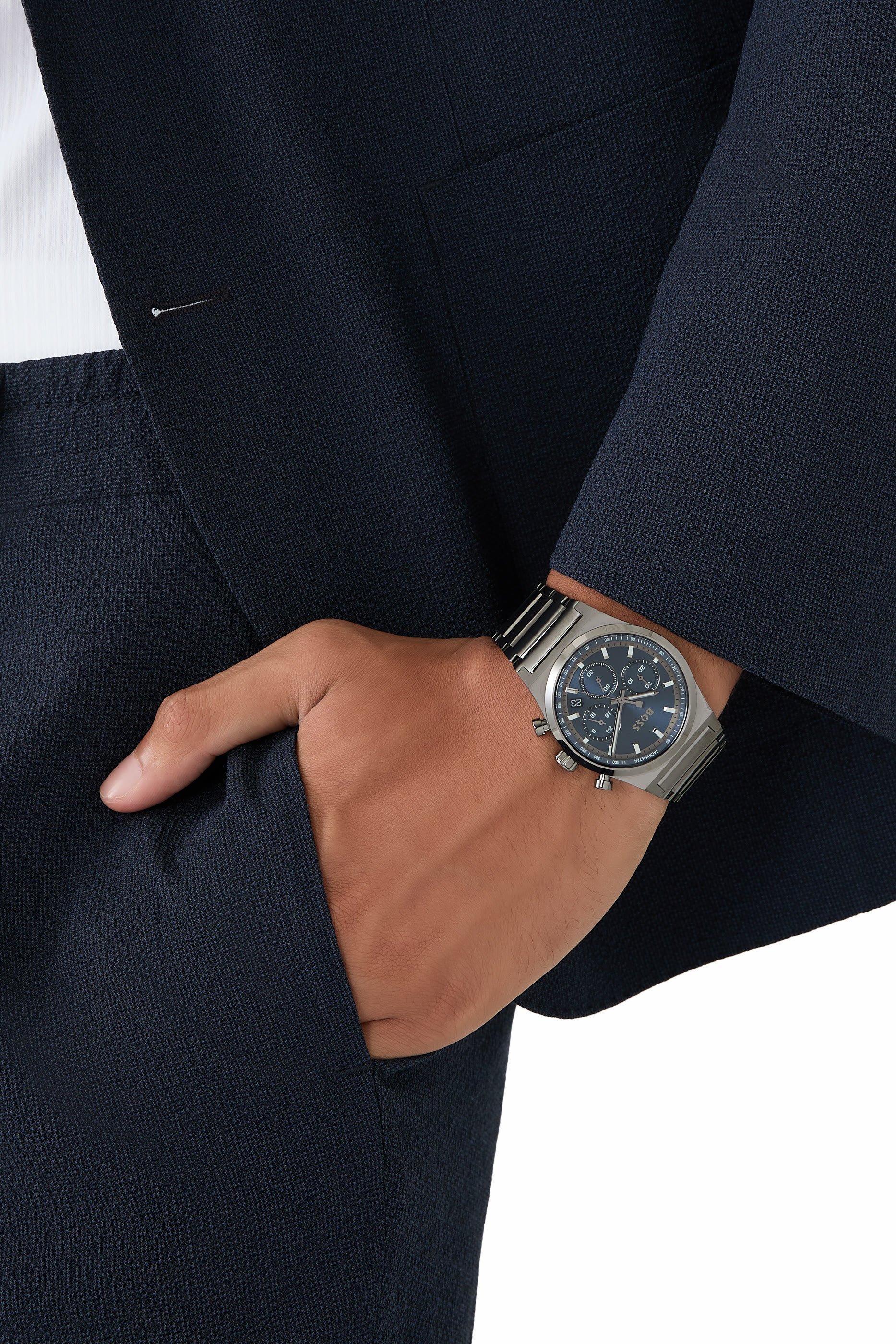 Candor Chrono Grey-plated Chronograph Watch