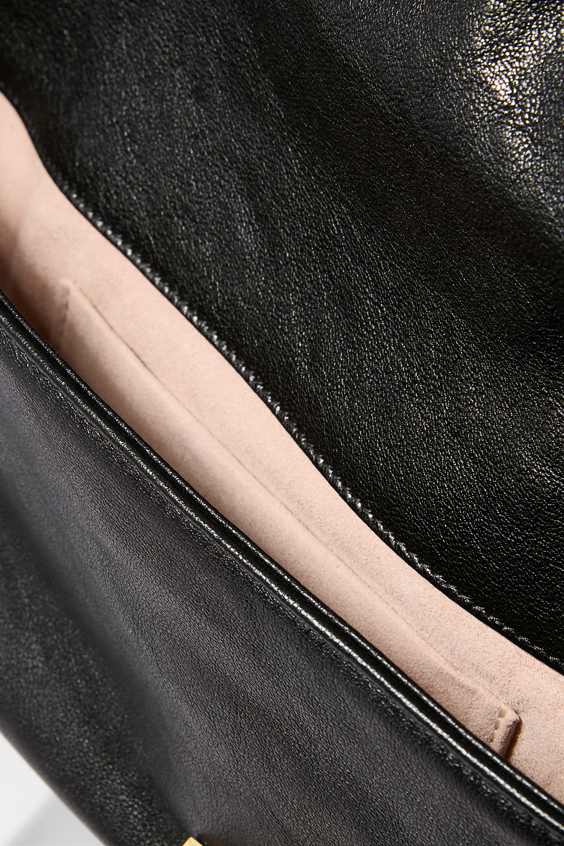 Zandra Shimmer Suede Clutch