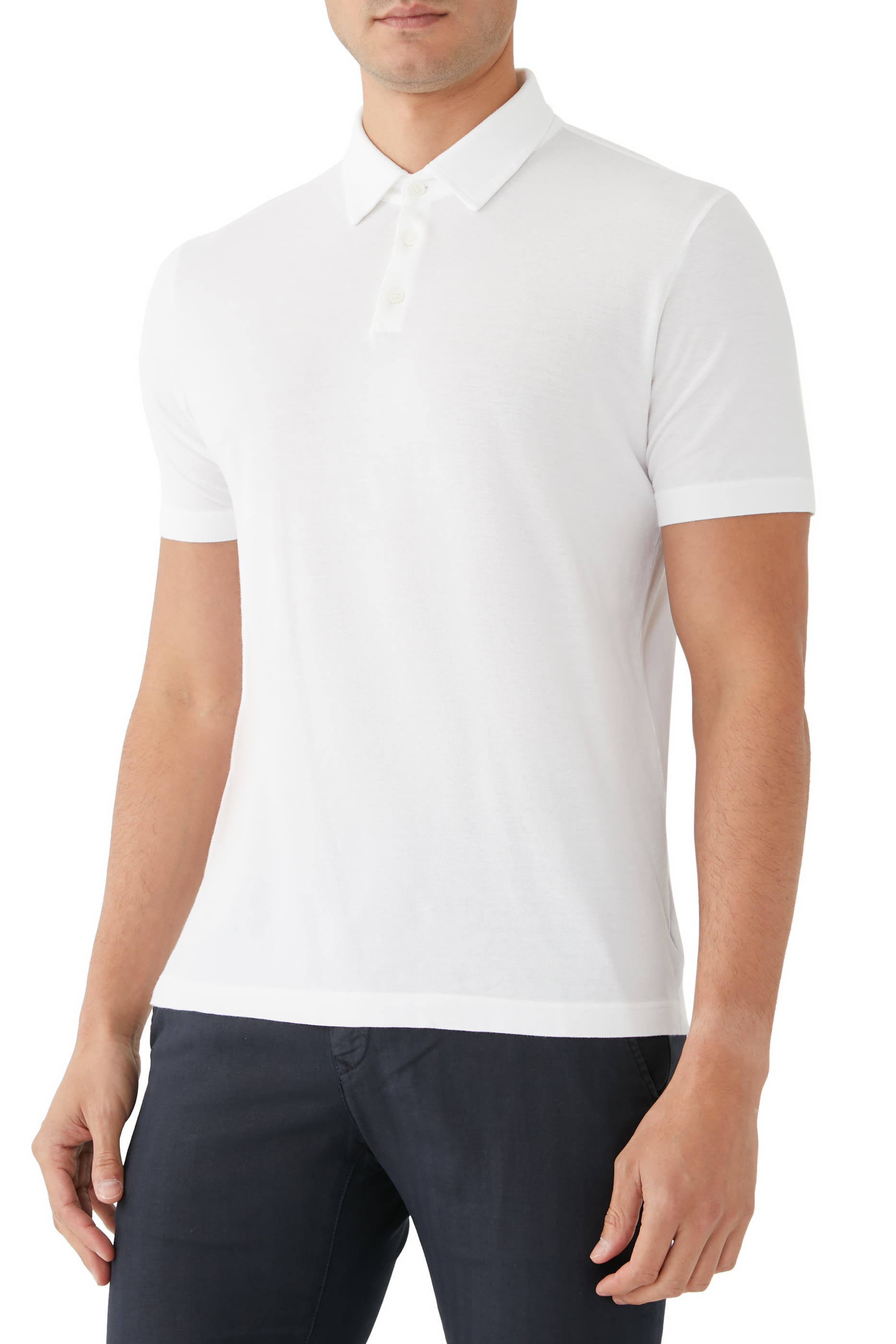 Zanone Slim Fit Short-Sleeve Polo Shirt