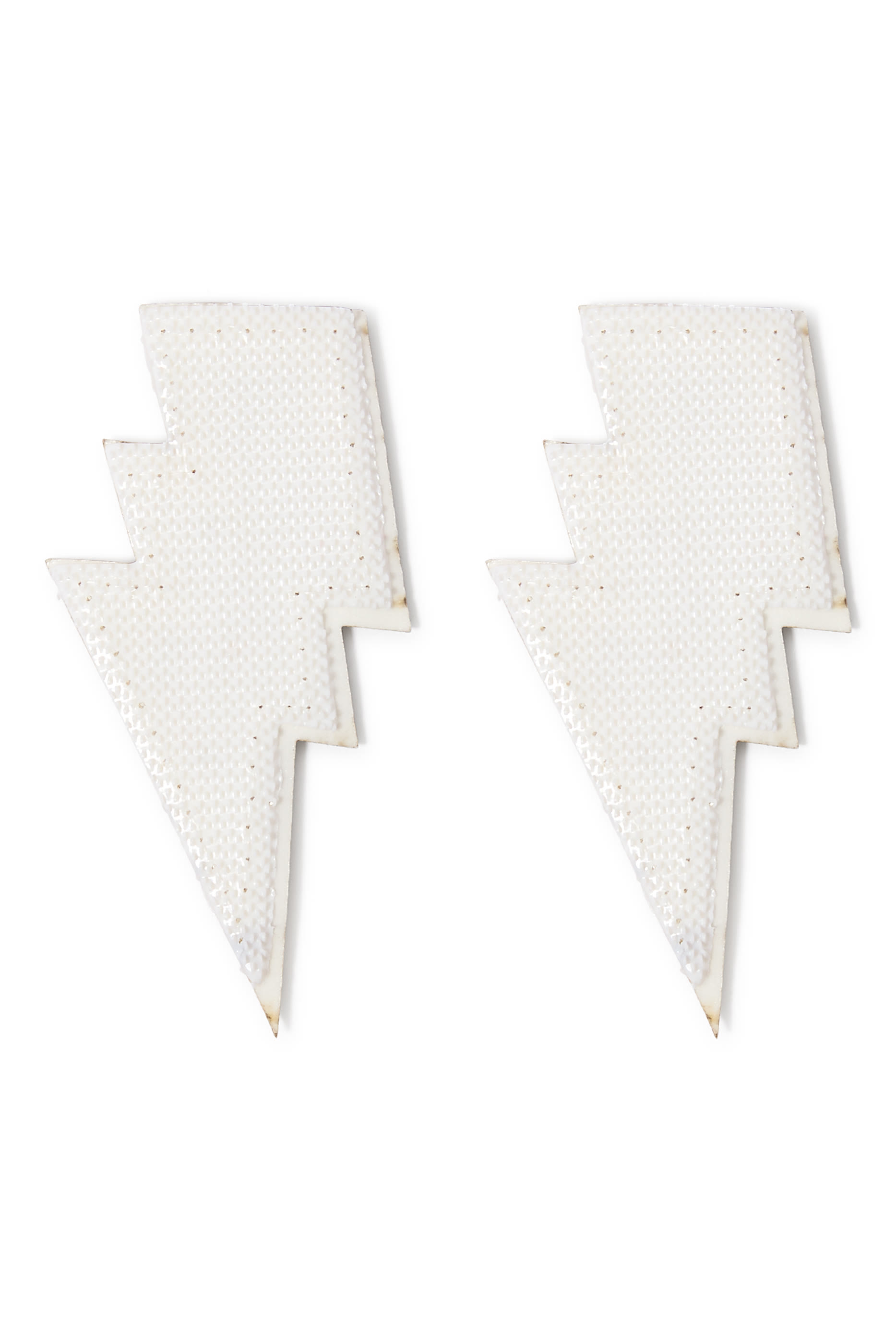 Kids Chenille Lightning Bolt Patches Set