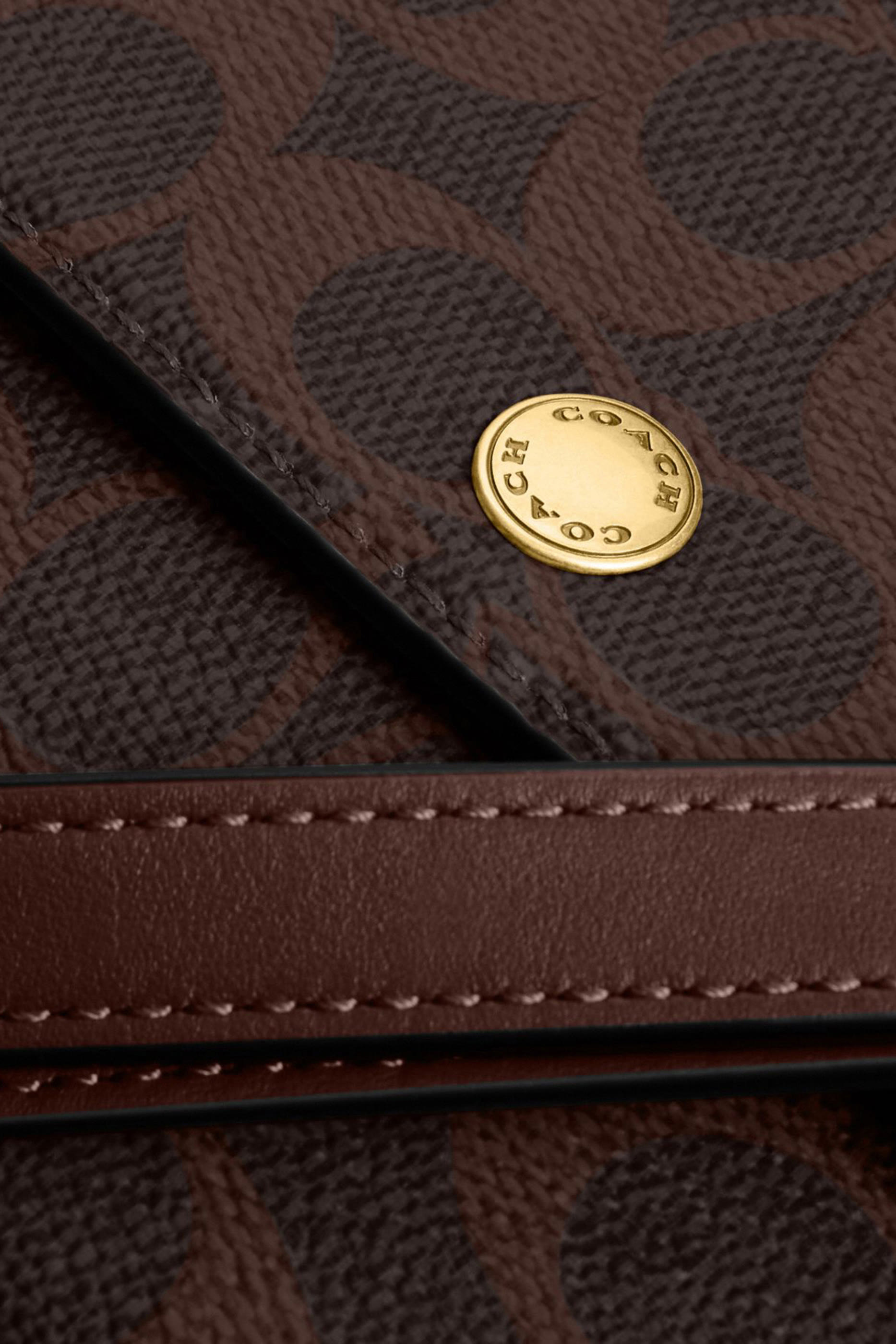 Brook Flap Chain Bag in Signature Canvas.