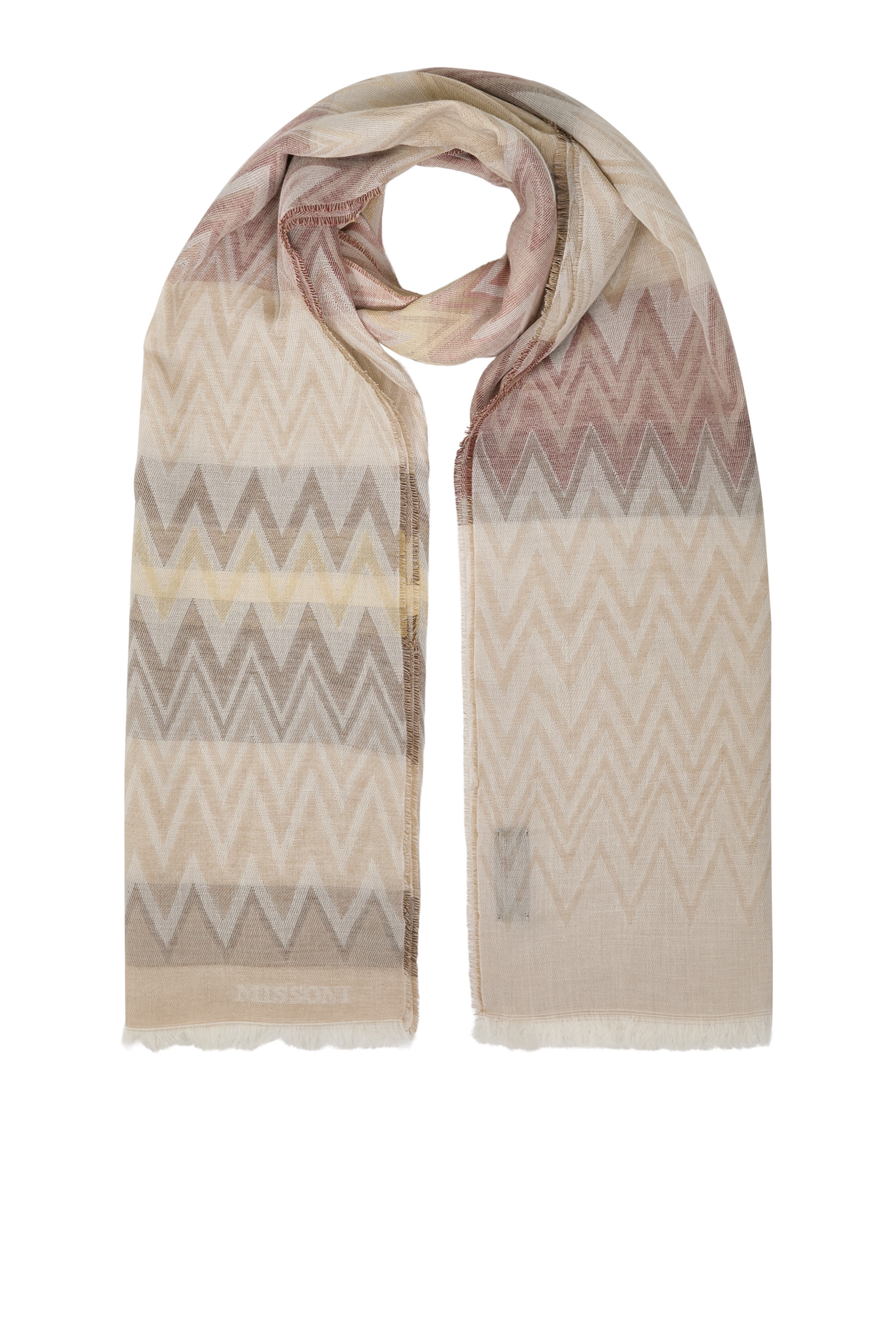 Zig Zag Print Stole