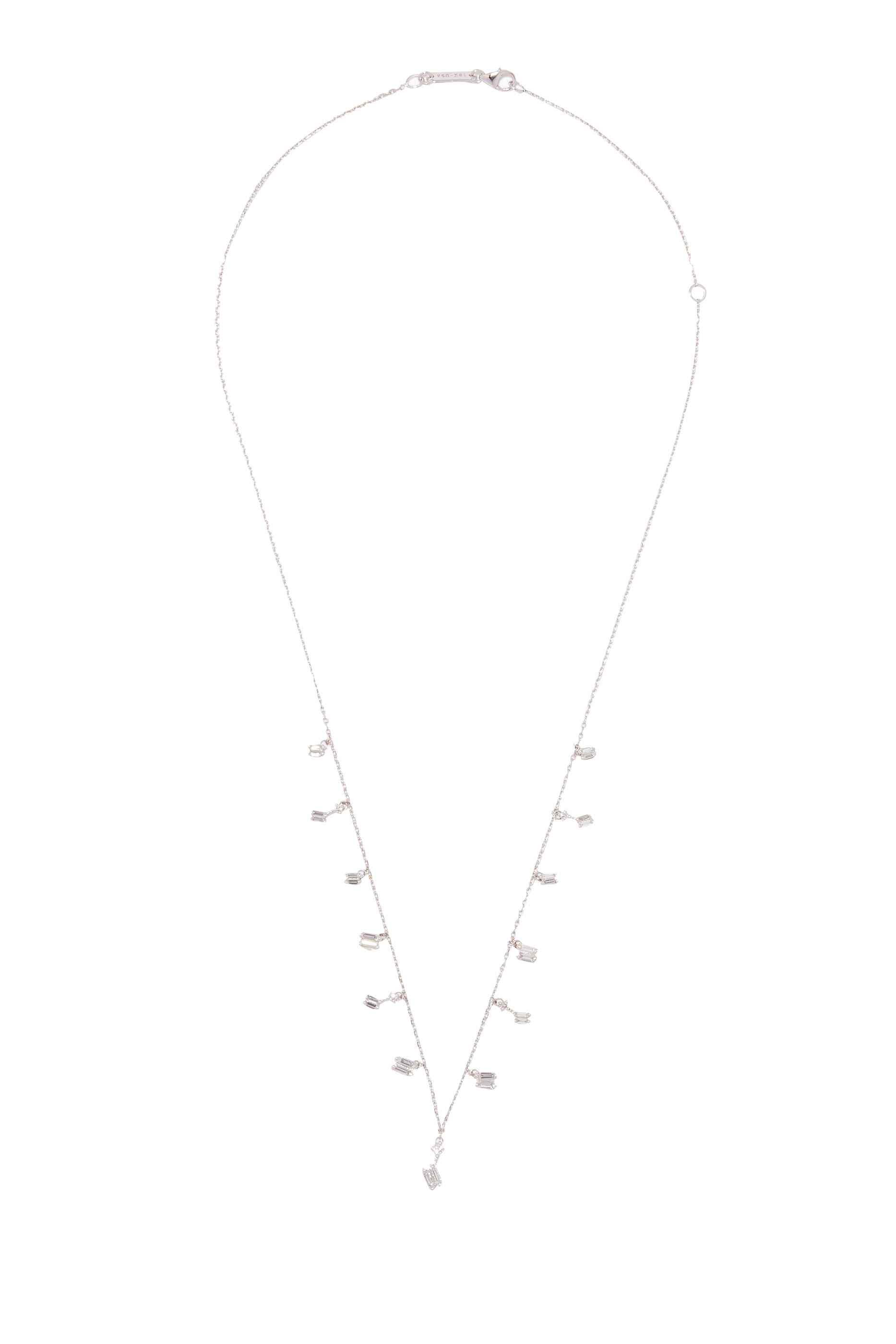White Diamond Cascade Fireworks Necklace