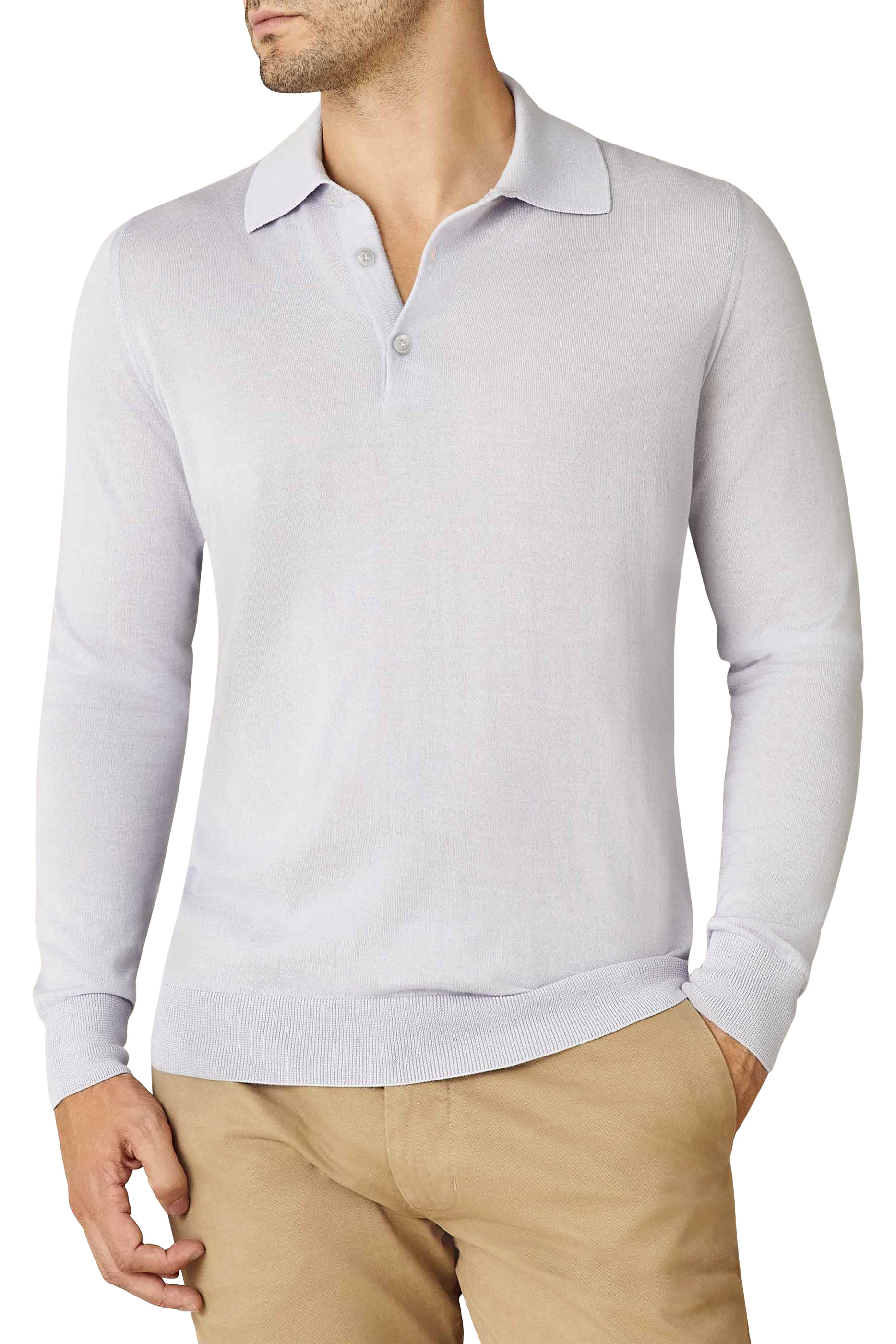 Silk Cashmere Knitted Polo