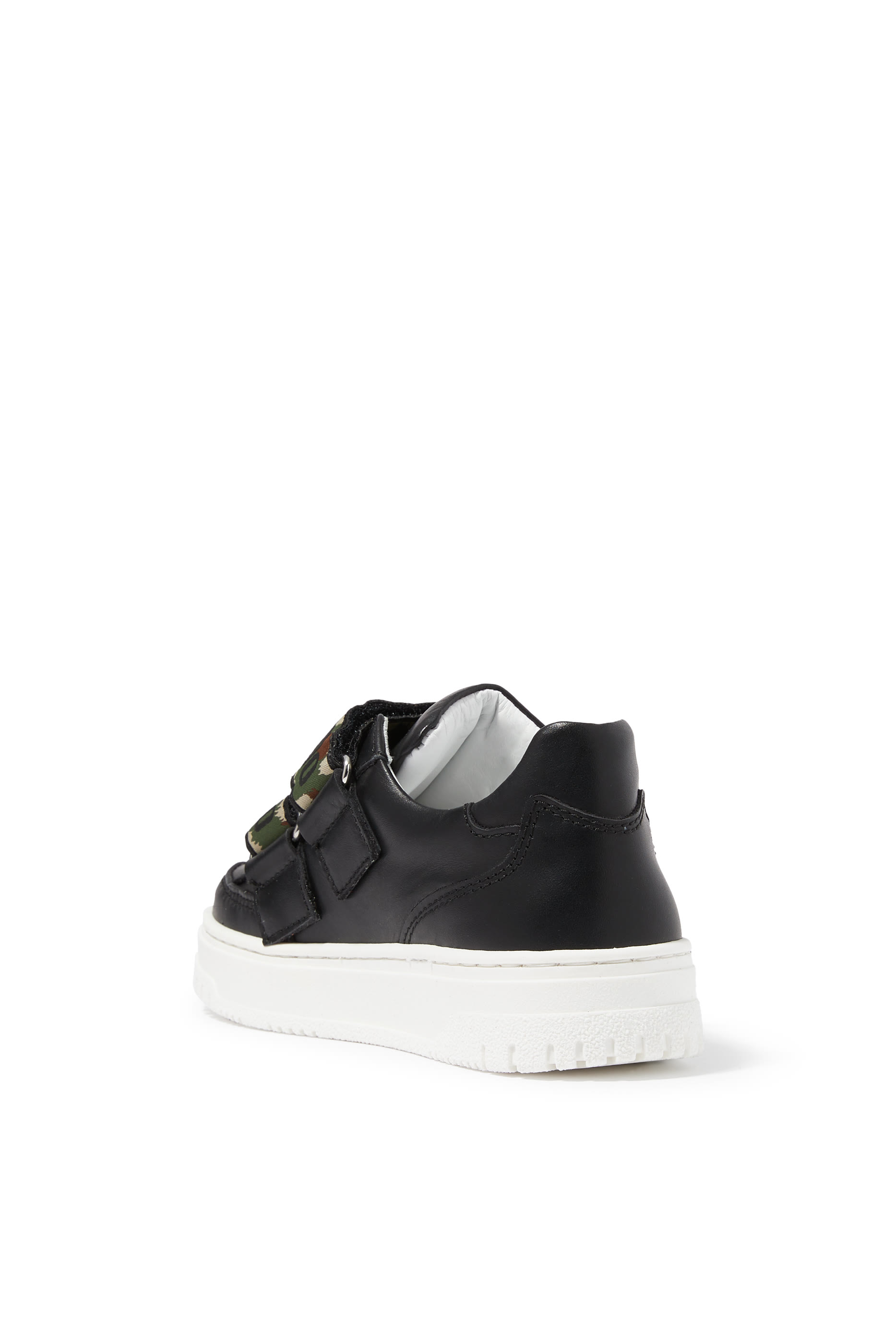 Kids Leather Low Top Sneakers