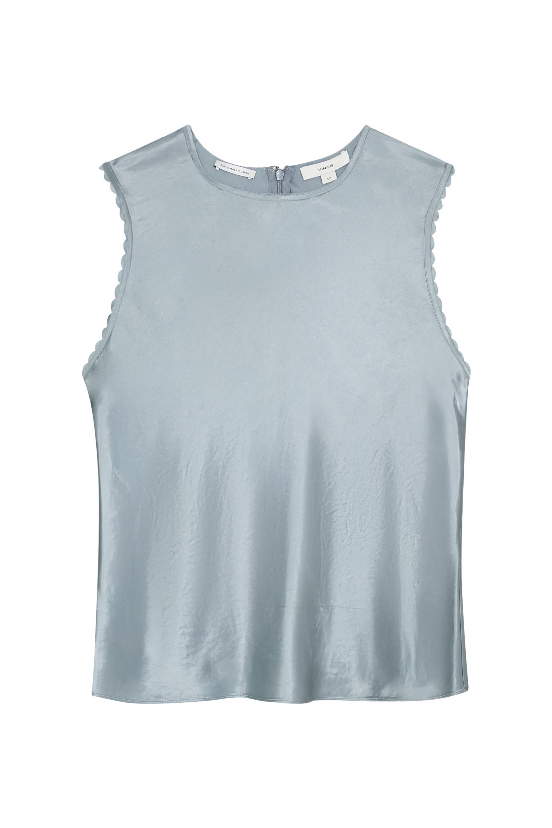 Scallop Sleeveless Shell Top