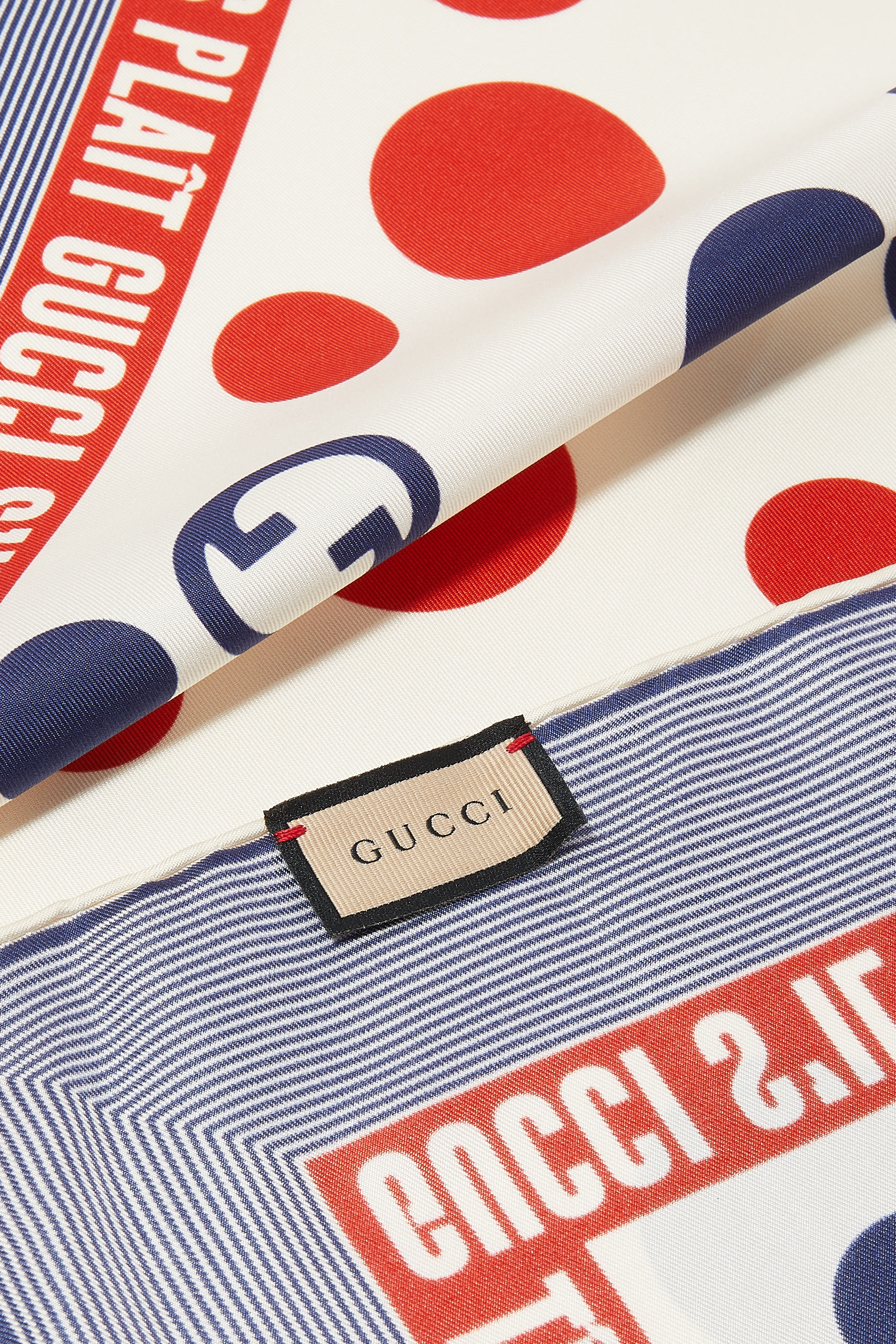 Round Interlocking G Print Silk Scarf