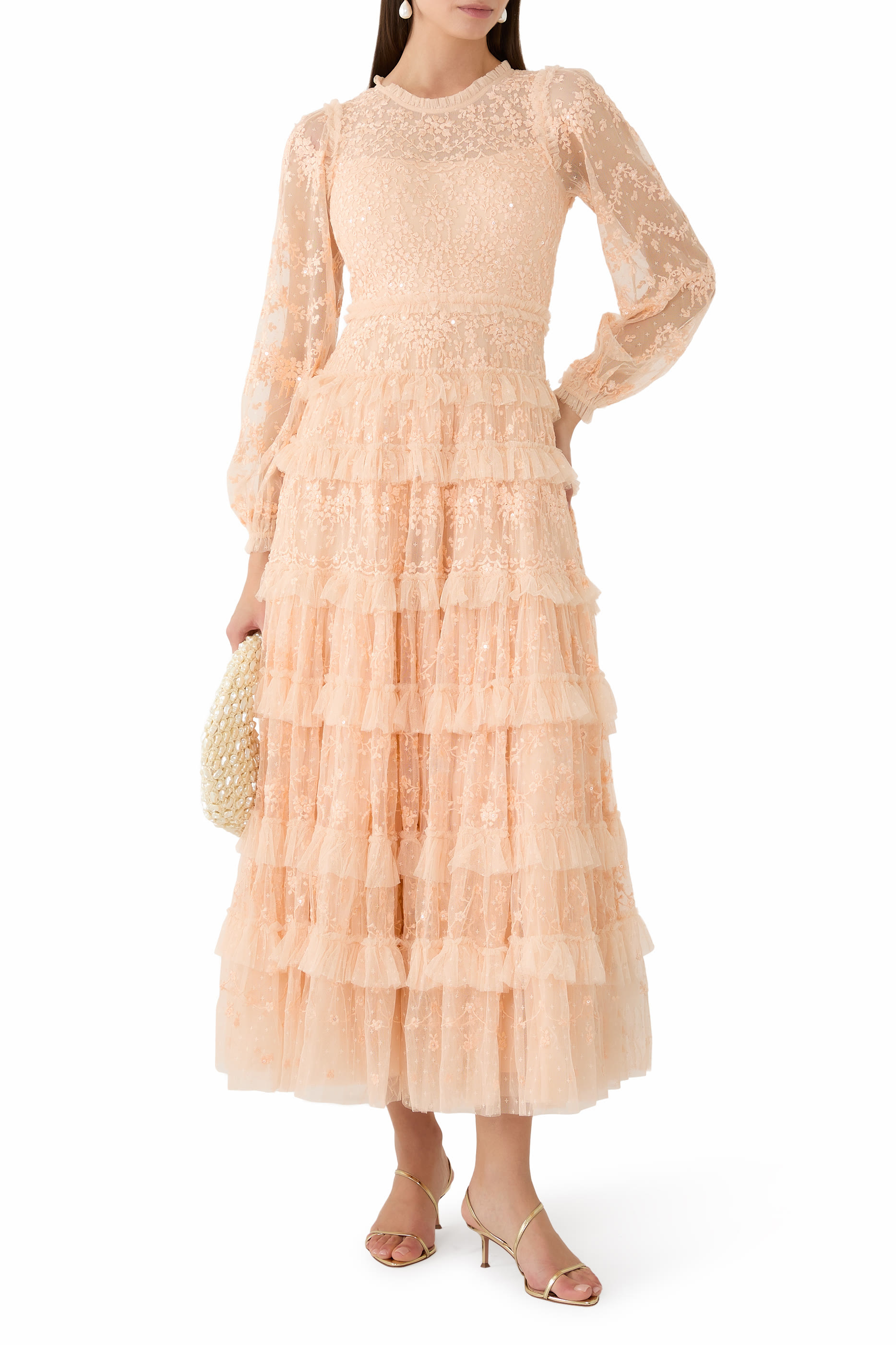 Blossom Lace Ankle Gown