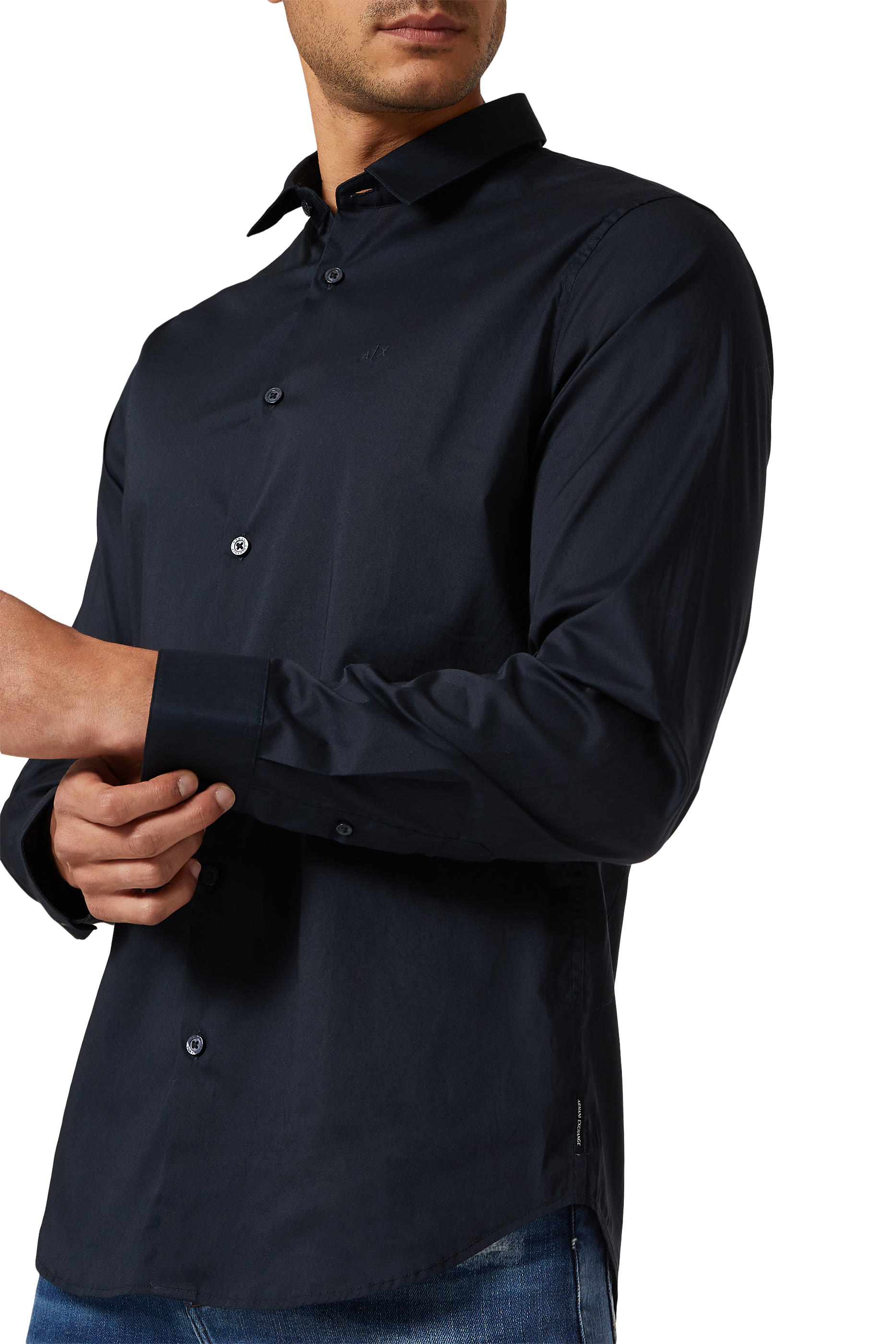 Slim Stretch Cotton Poplin Shirt