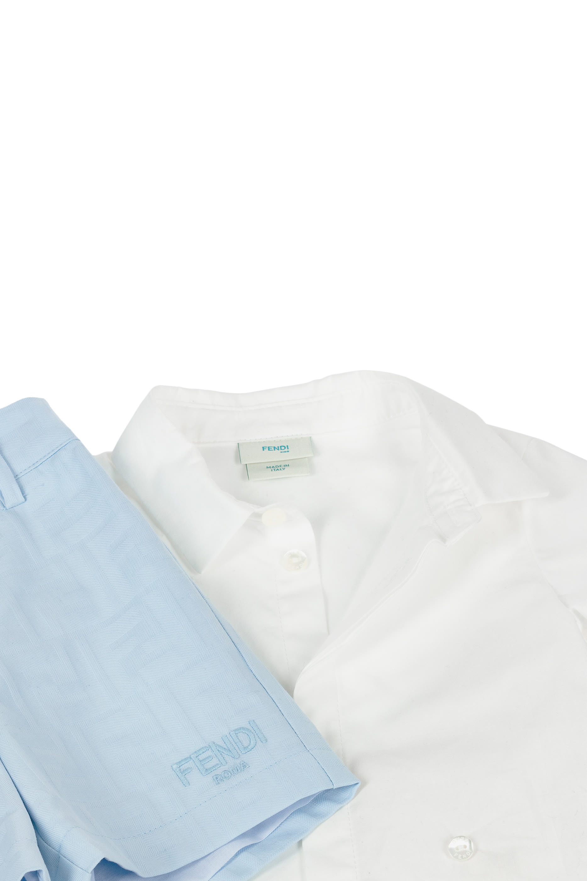 Kids Cotton Shirt & Shorts Set