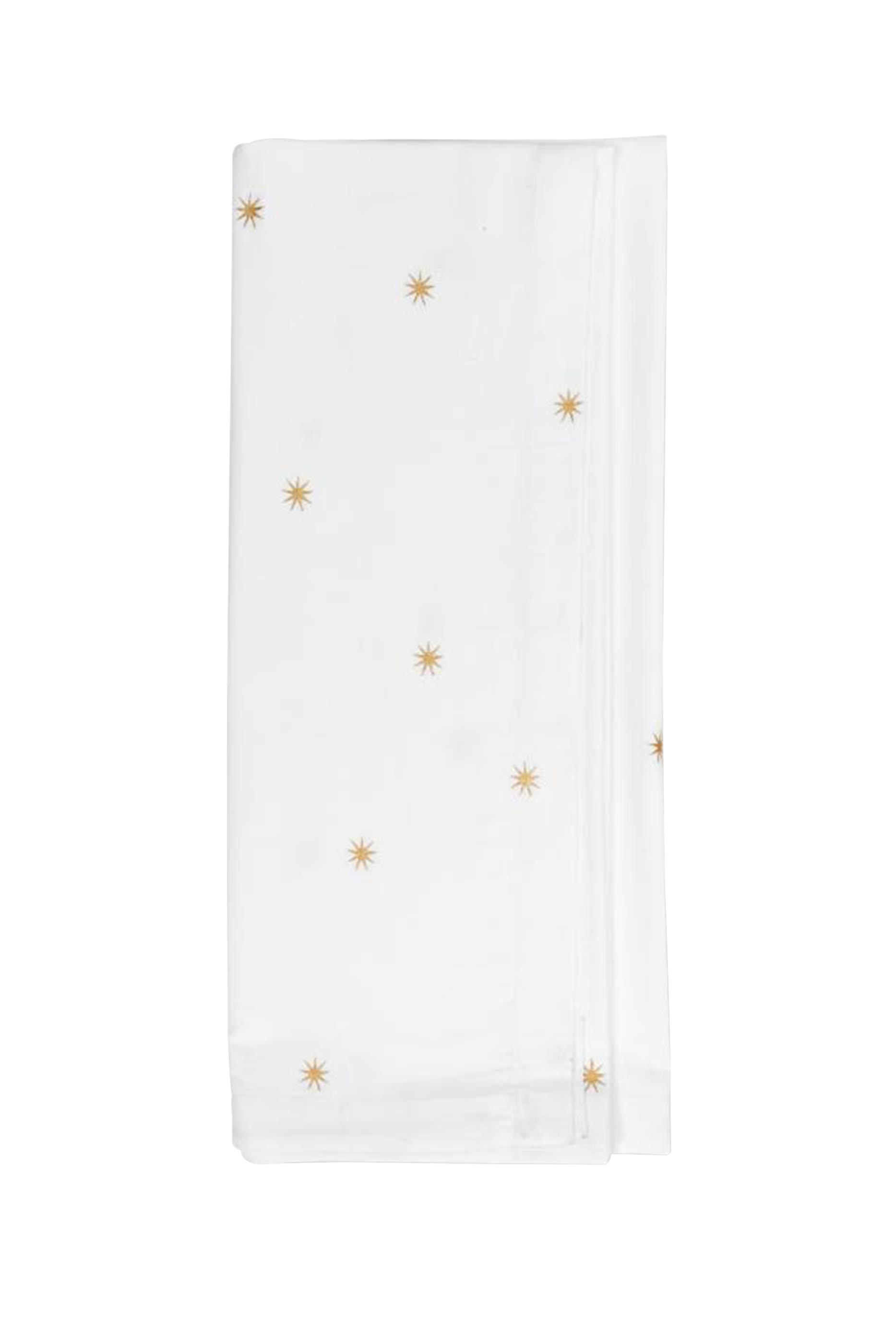 Stars Gold Embroidery Table Cloth