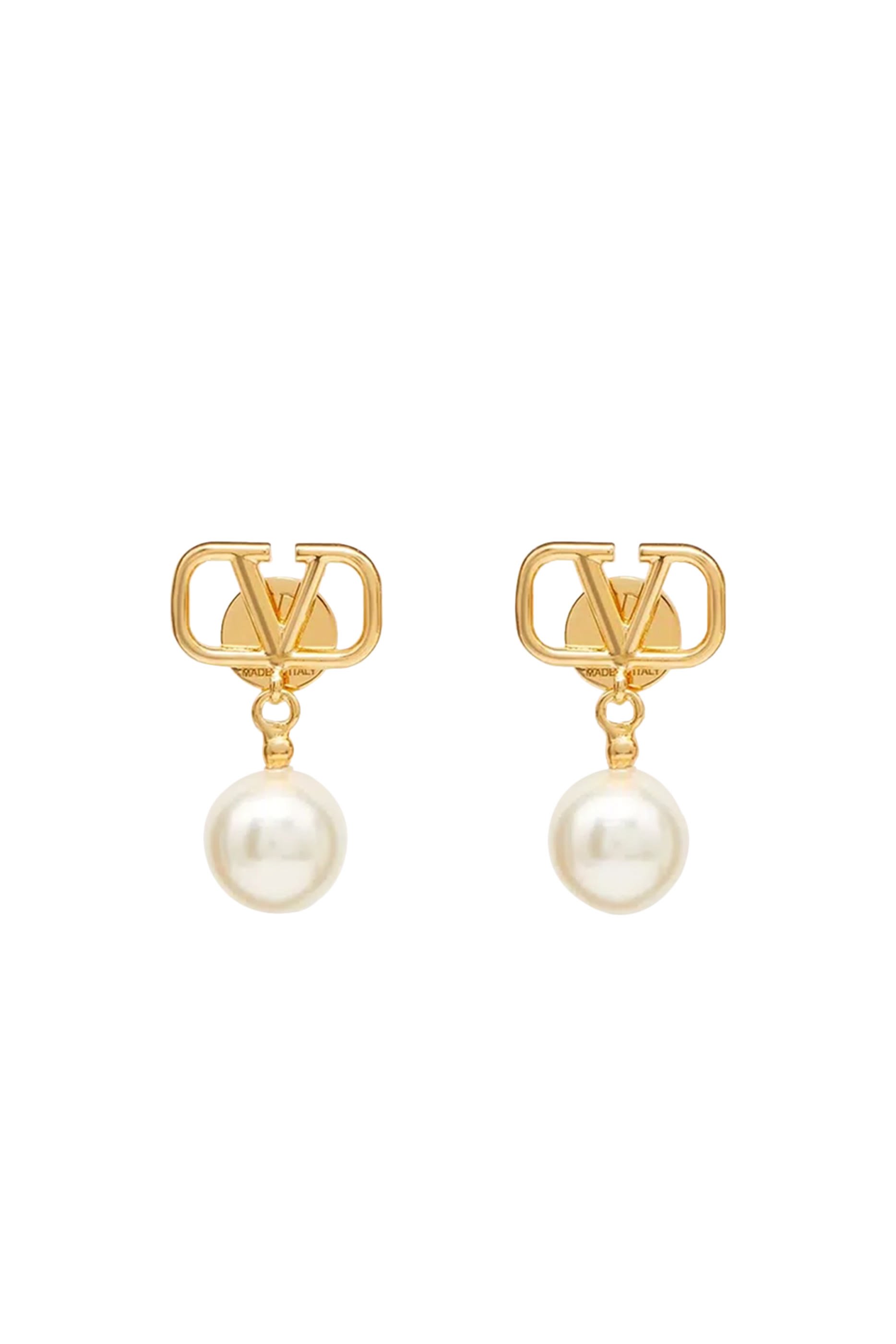  VLogo Signature Earrings With Swarovski&reg; Pearls 
