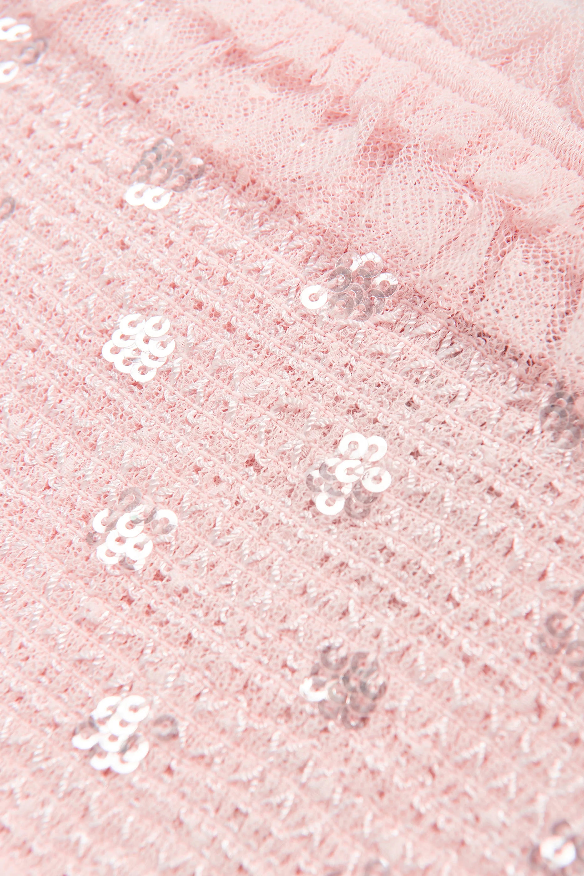 Kids Sequin Embellished Smocked Dress