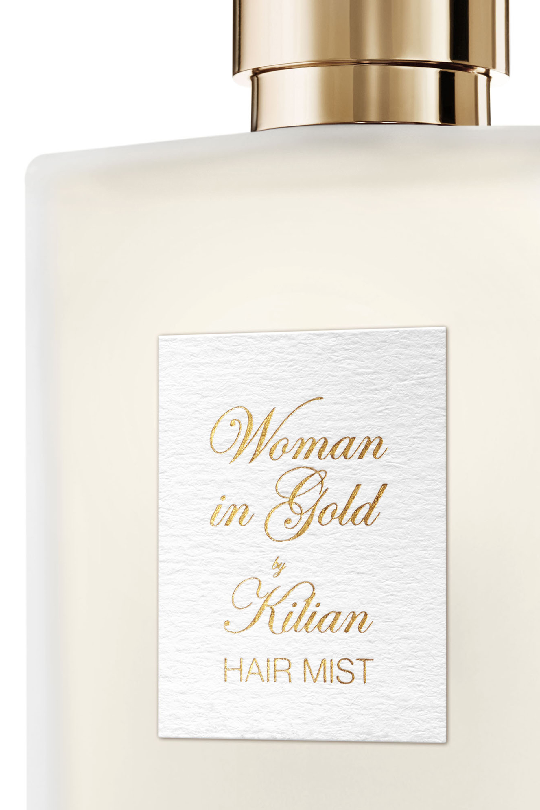 Woman In Gold Hair Mist