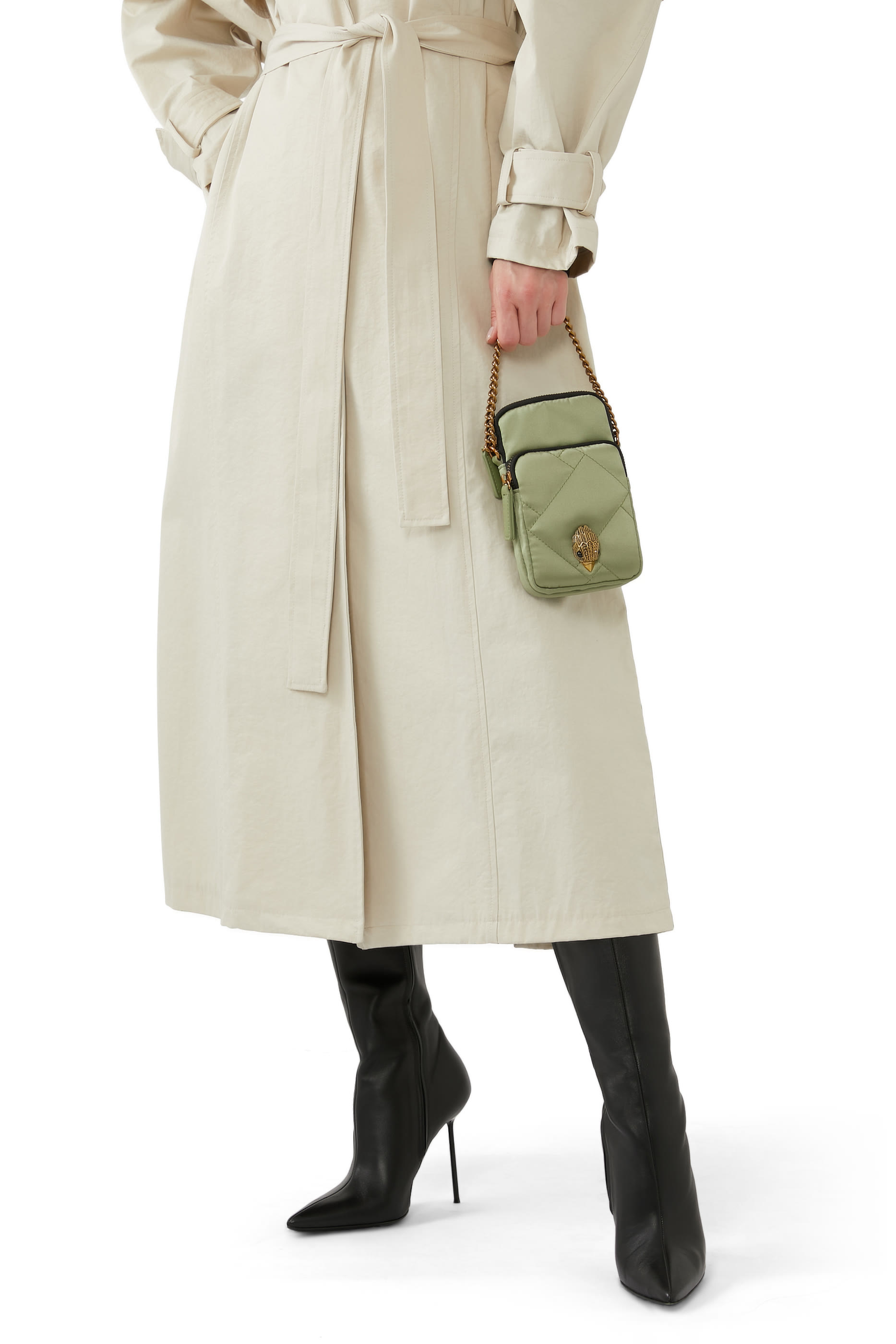 Recycled Nylon Multi Pockets Crossbody Bag