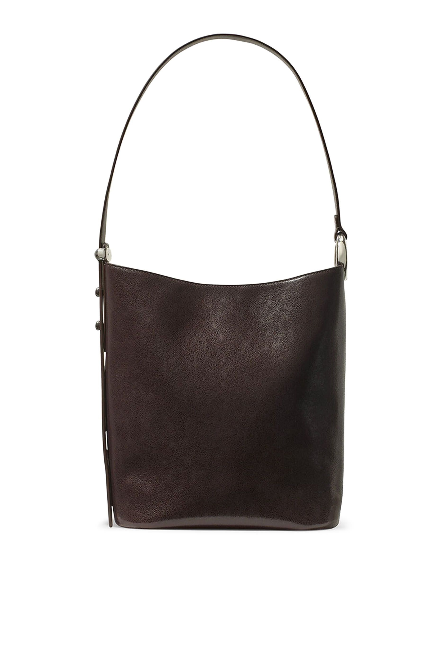 Halo Glazed Leather Bucket Bag