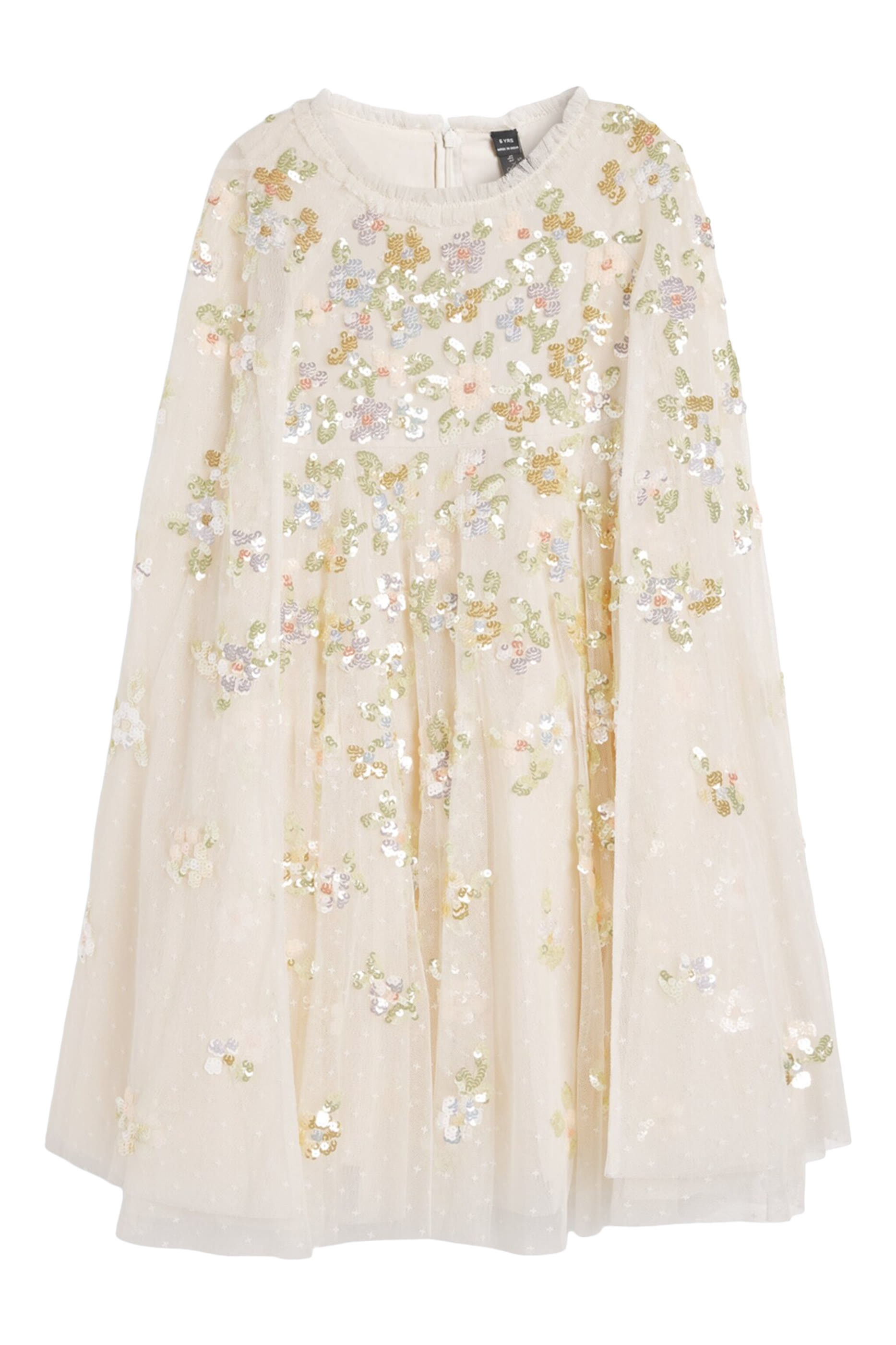Kids Freesia Shimmer Cape Dress