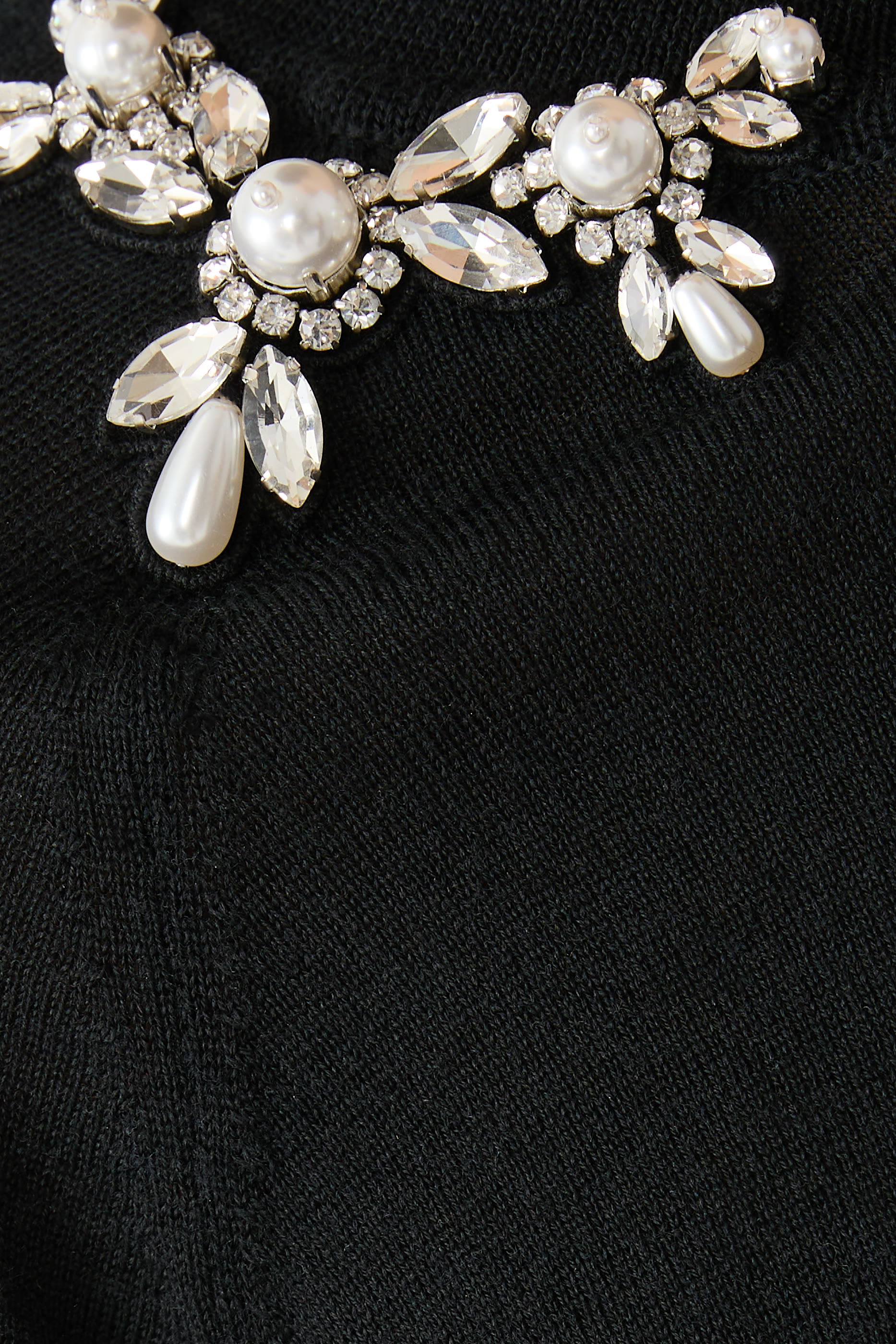 Classic Long Sleeves Embellished Jumper