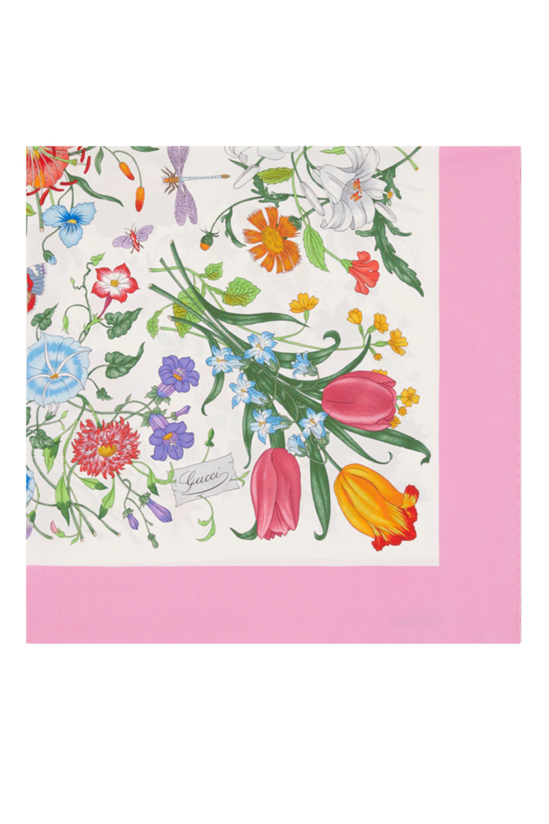 Printed Silk Twill Carr&eacute; 