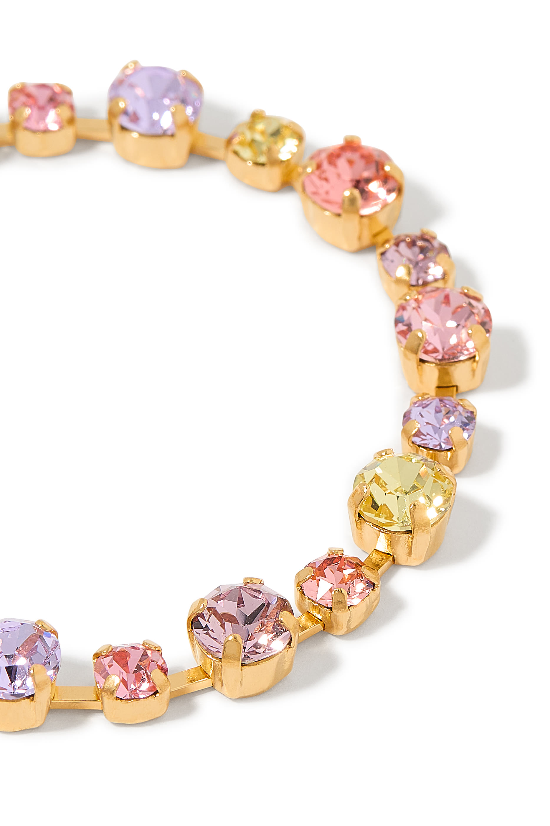 Summer Combo Calanthe Bracelet, 18K Gold-Plated Brass & Crystals