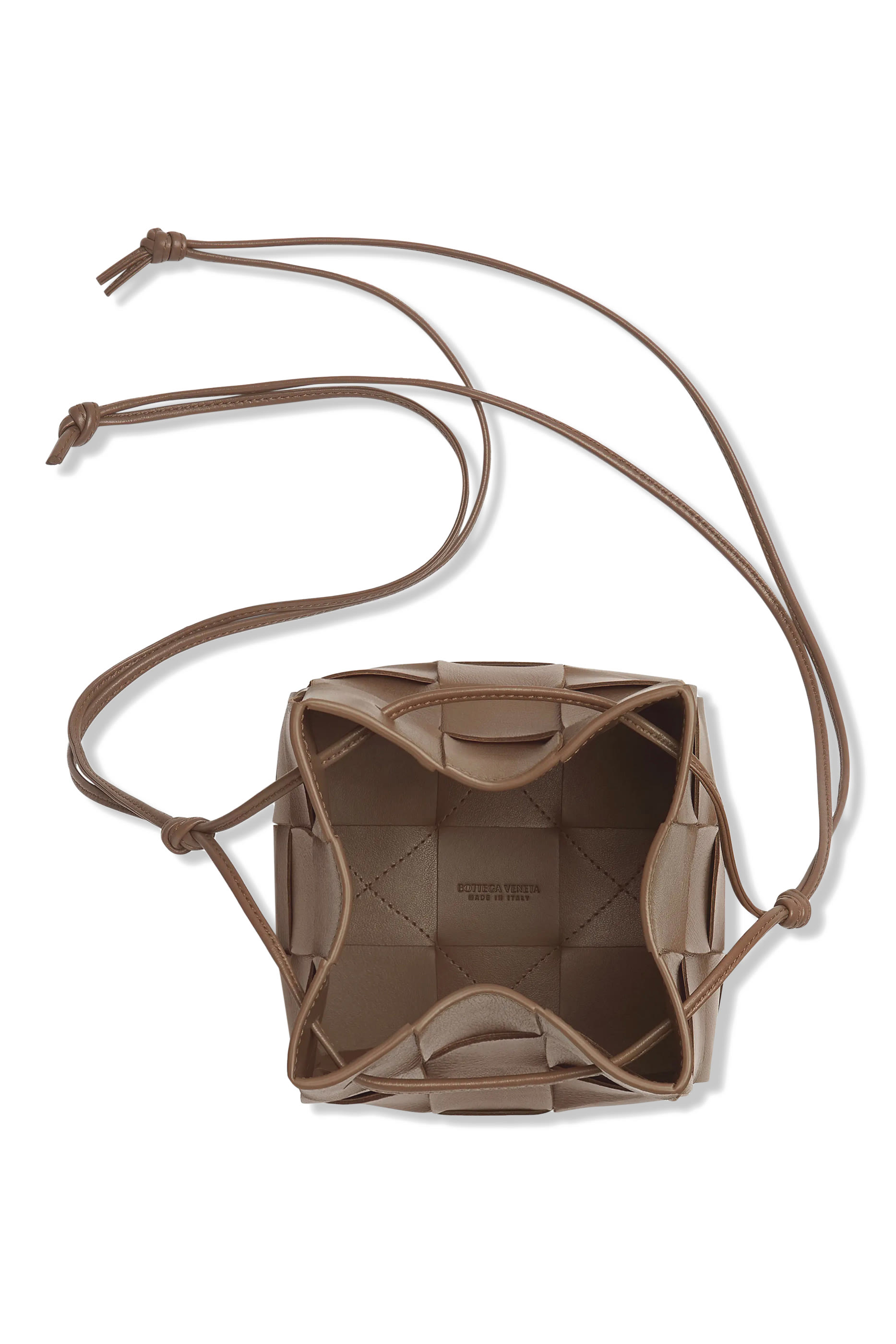 Small Cassette Cross-Body Bucket Bag