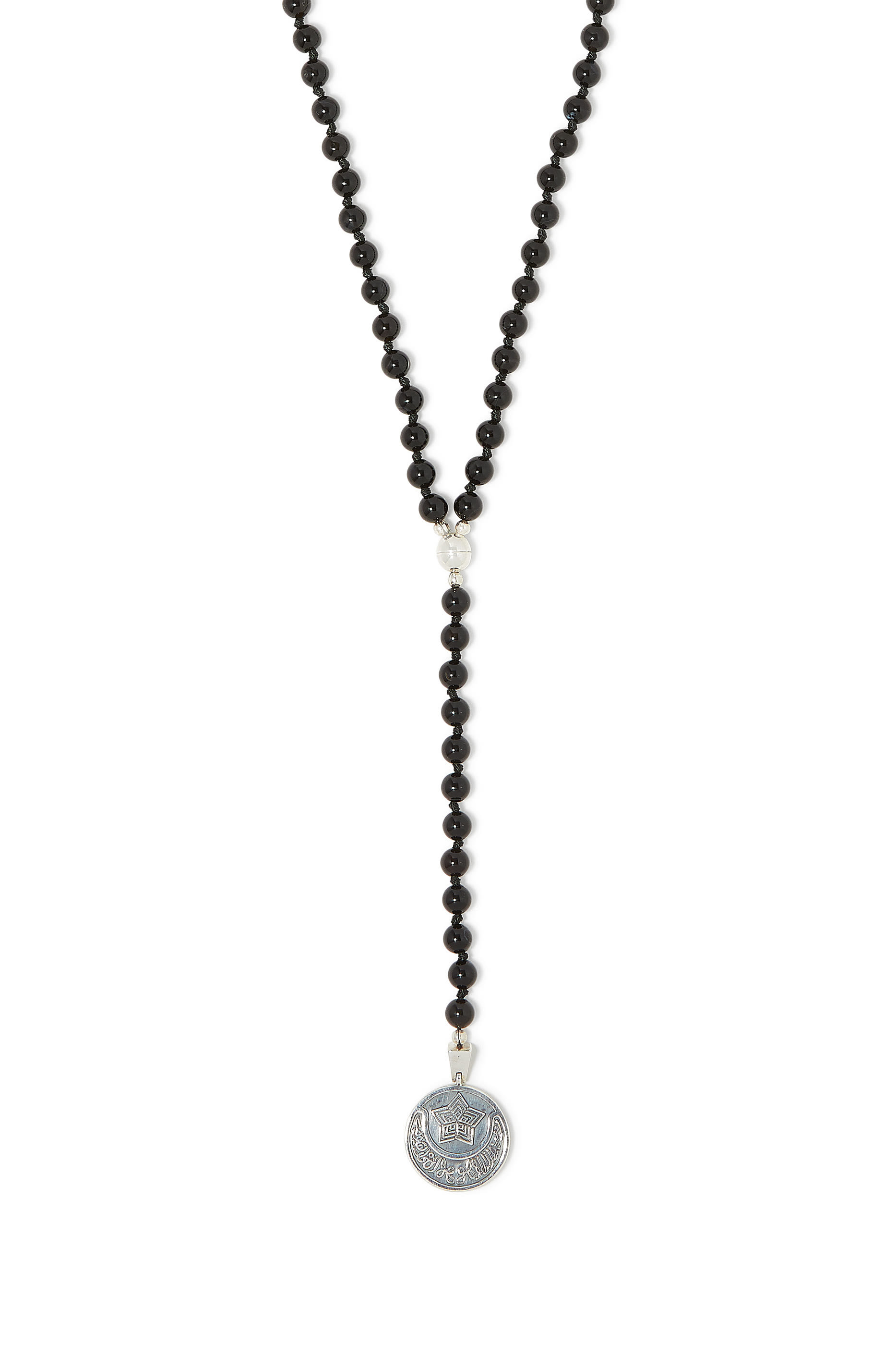 Eternal Necklace, Sterling Silver &  Black Onyx