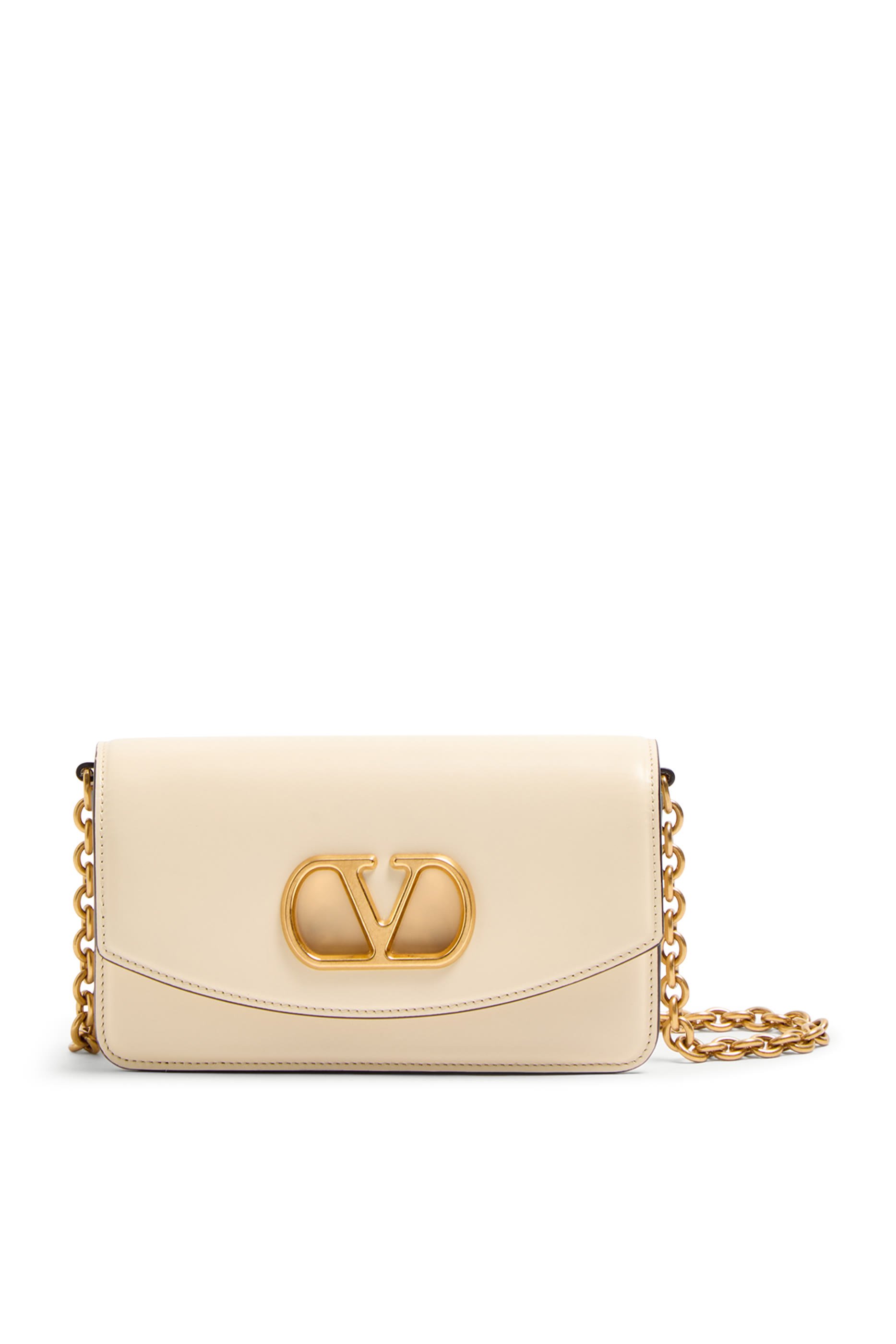 Vain Clutch Bag in Shiny Calfskin Leather
