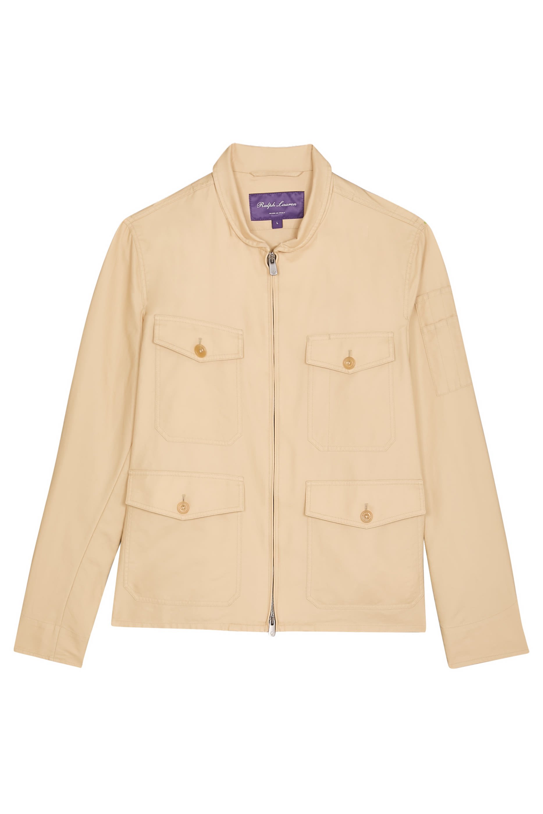 Boulton Buttoned Sateen Jacket
