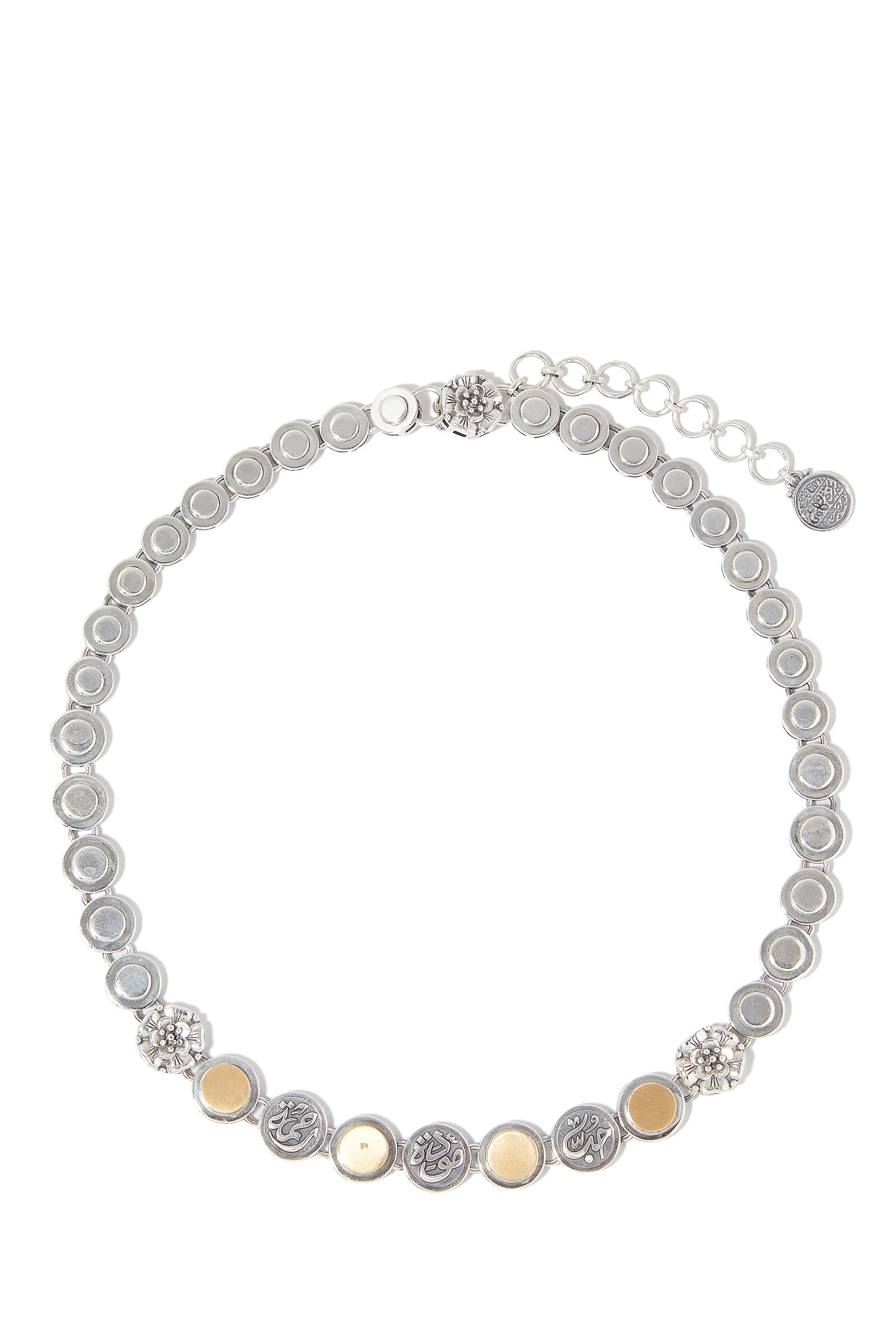 Endearment Necklace, 18k Yellow Gold & Sterling Silver