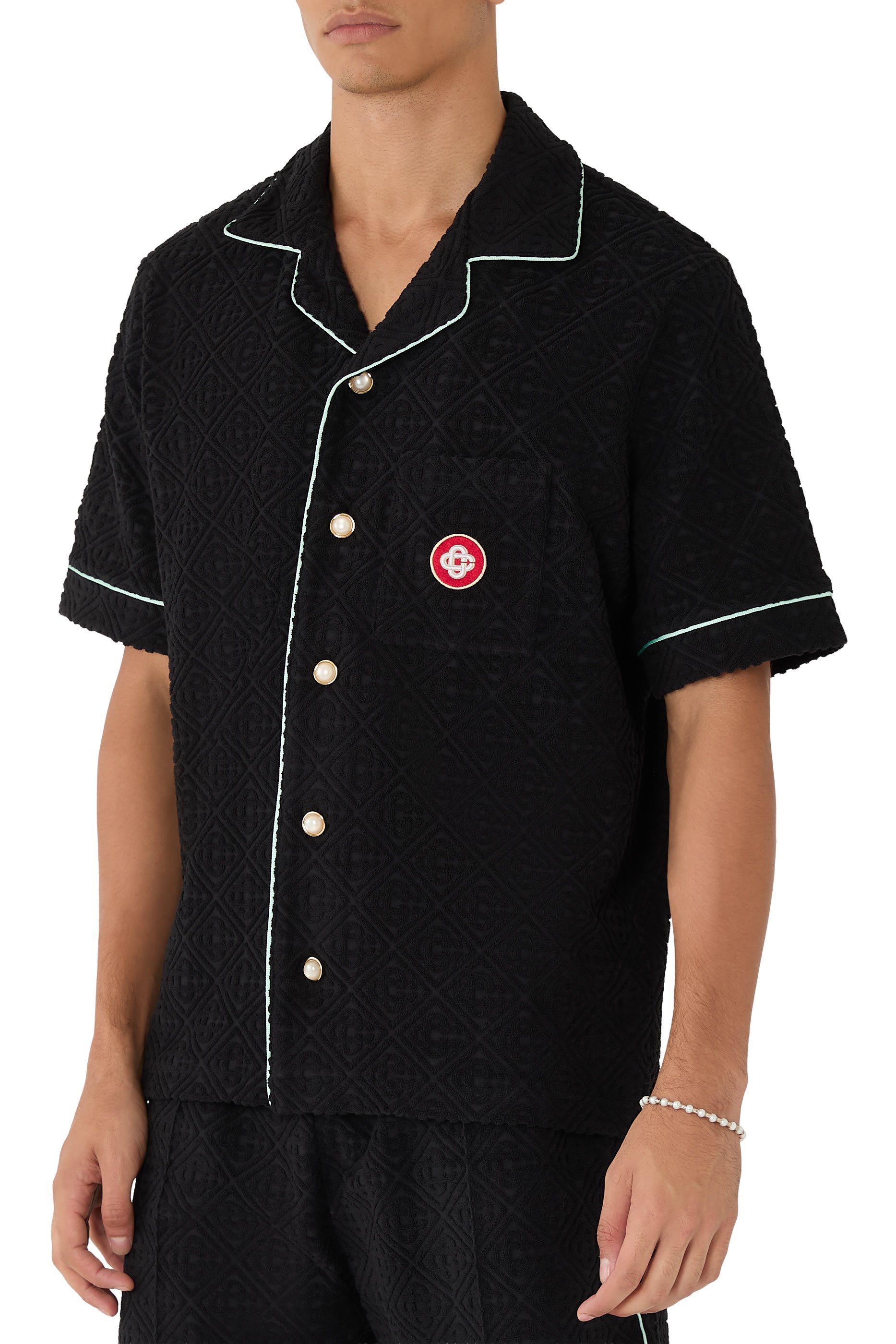 Monogram Jacquard Towelling Shirt