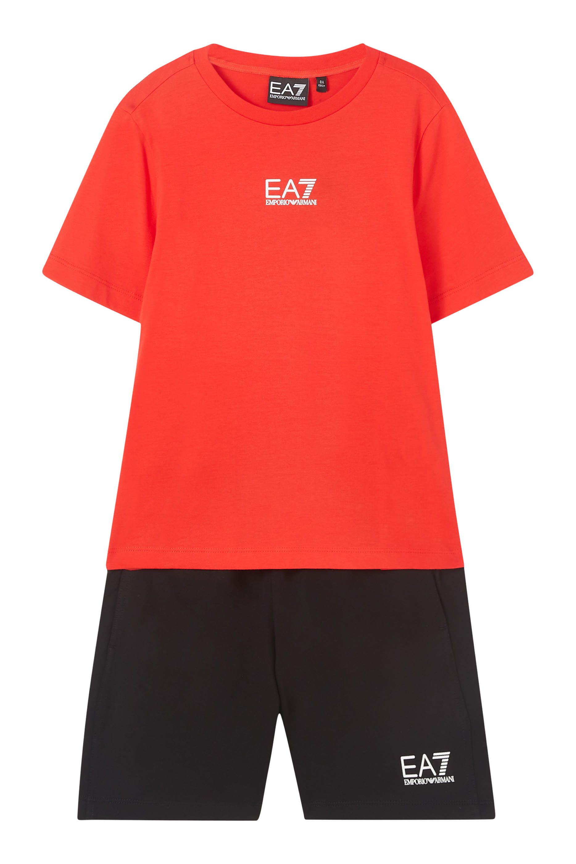 Kids EA7 Logo T-Shirt & Shorts Set