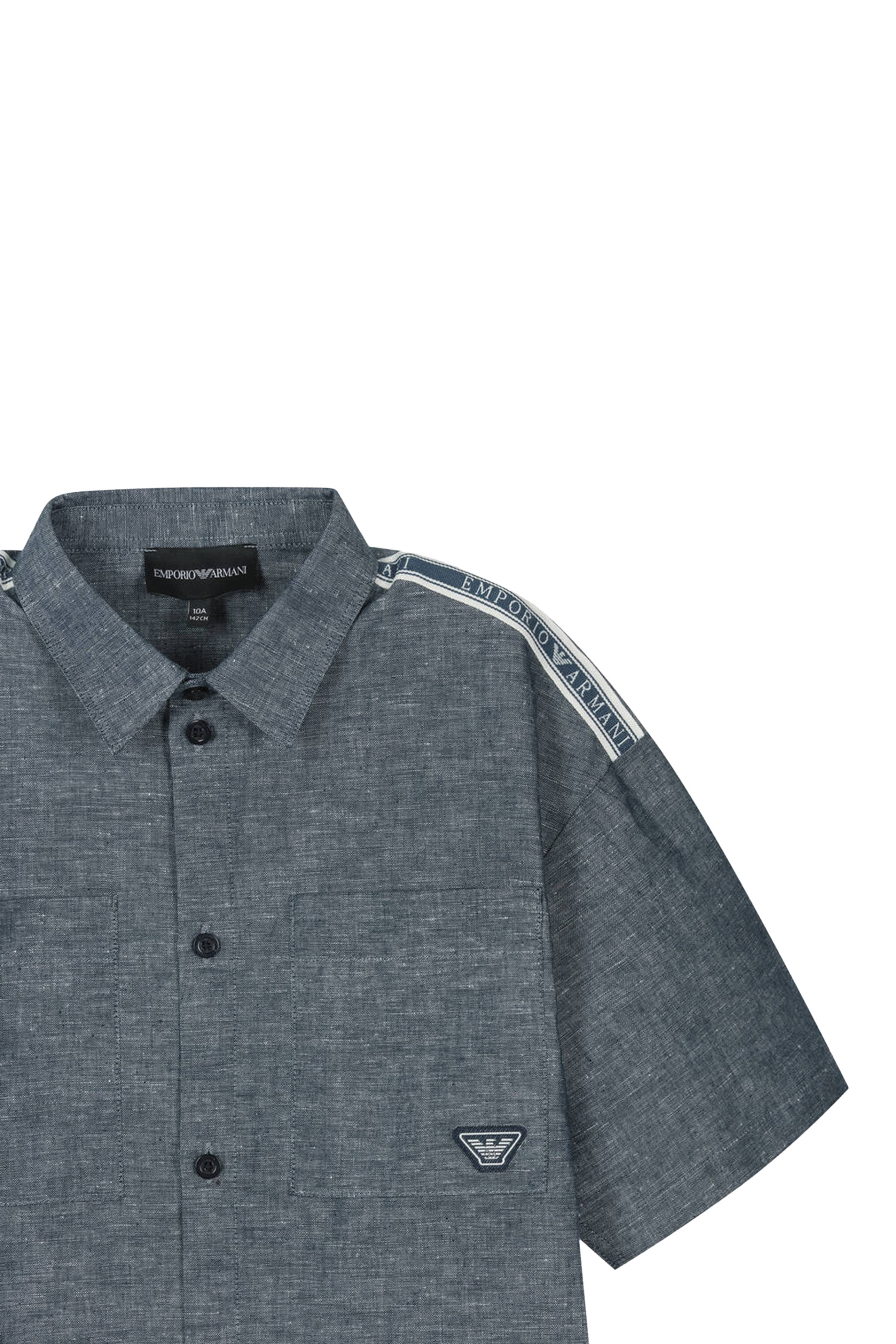 Kids Shoulder Logo Tape Shirt