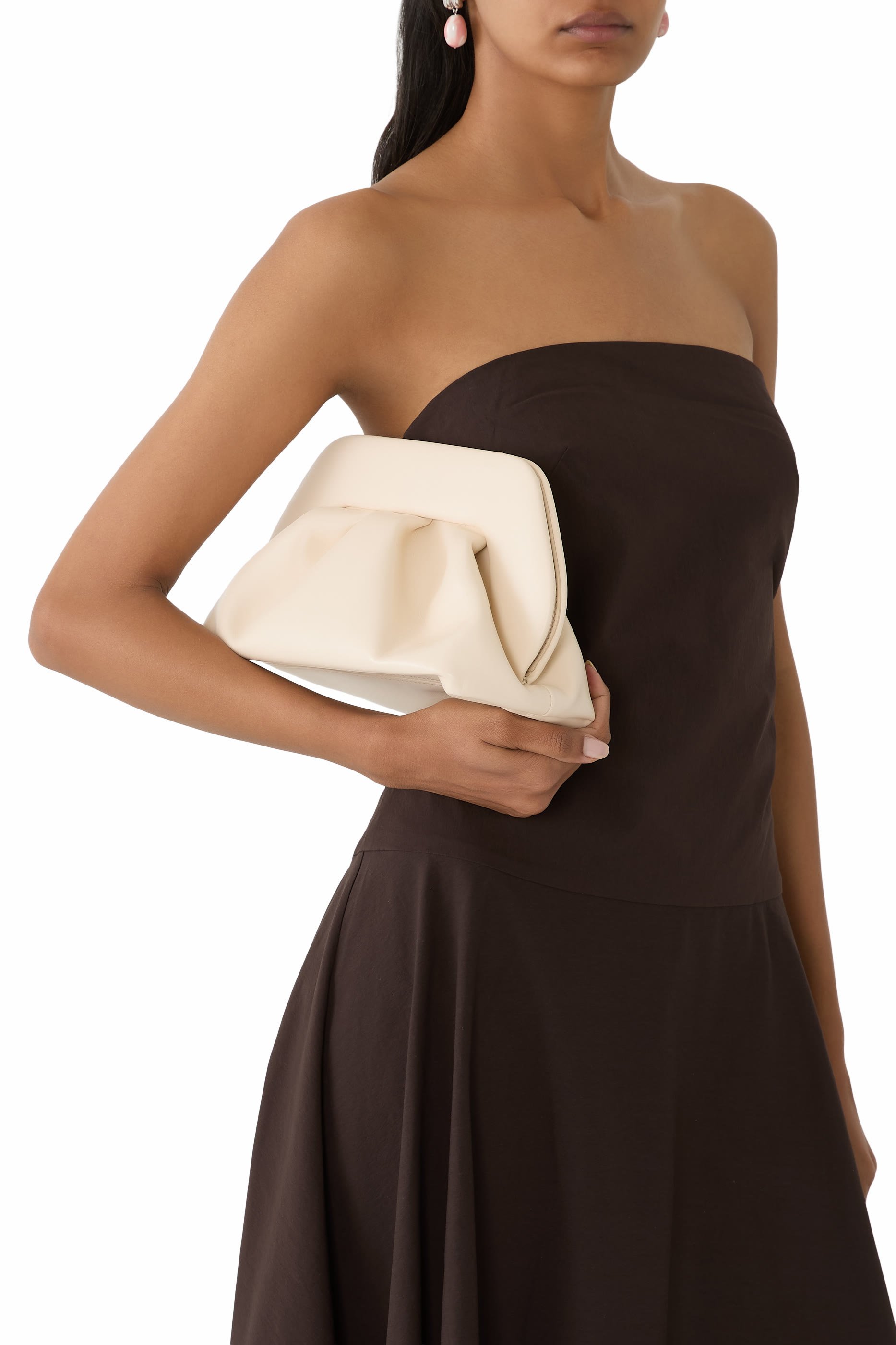 Tia Vegan Fabric Shell Clutch