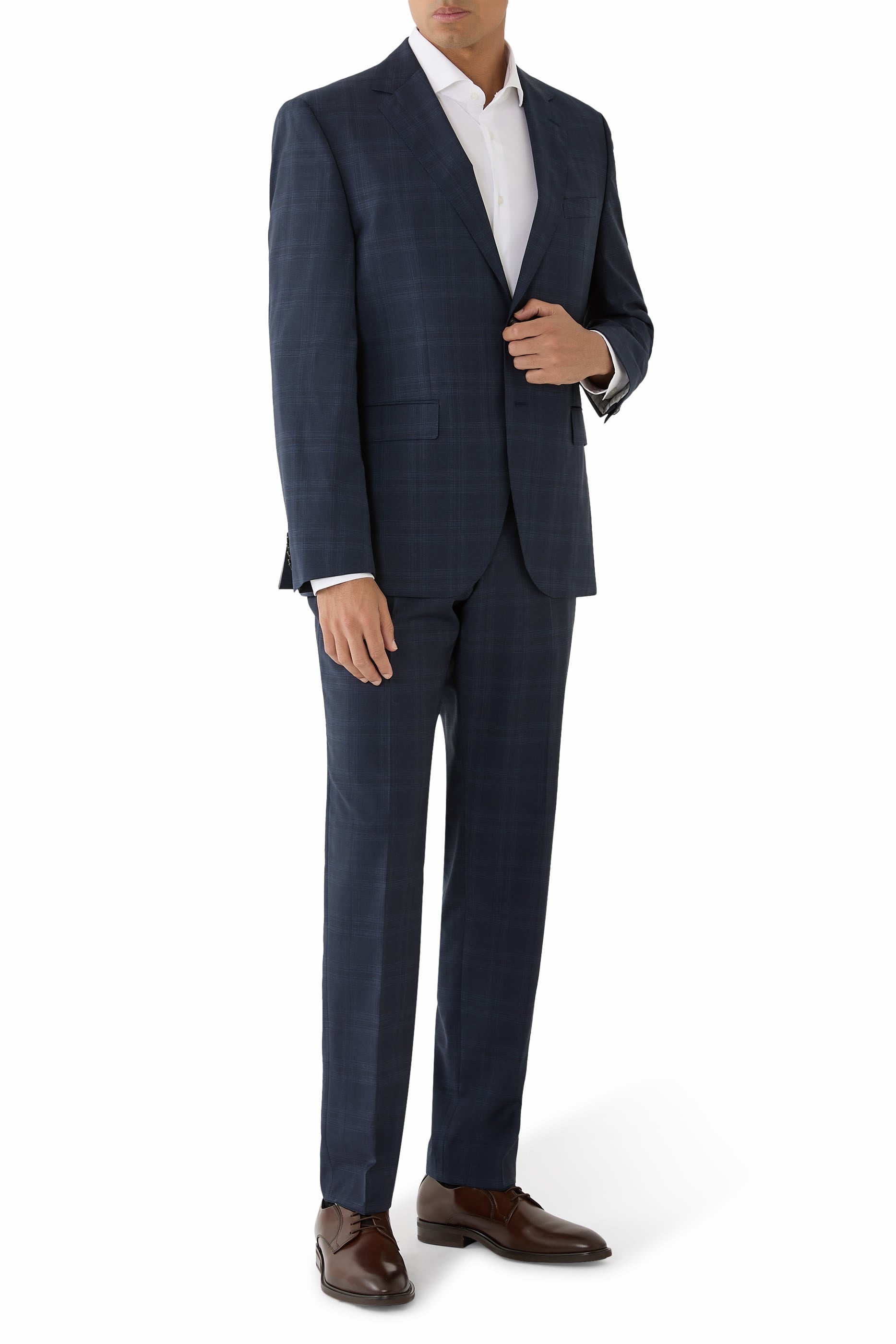 H-Jeckson Checked Two-Piece Suit
