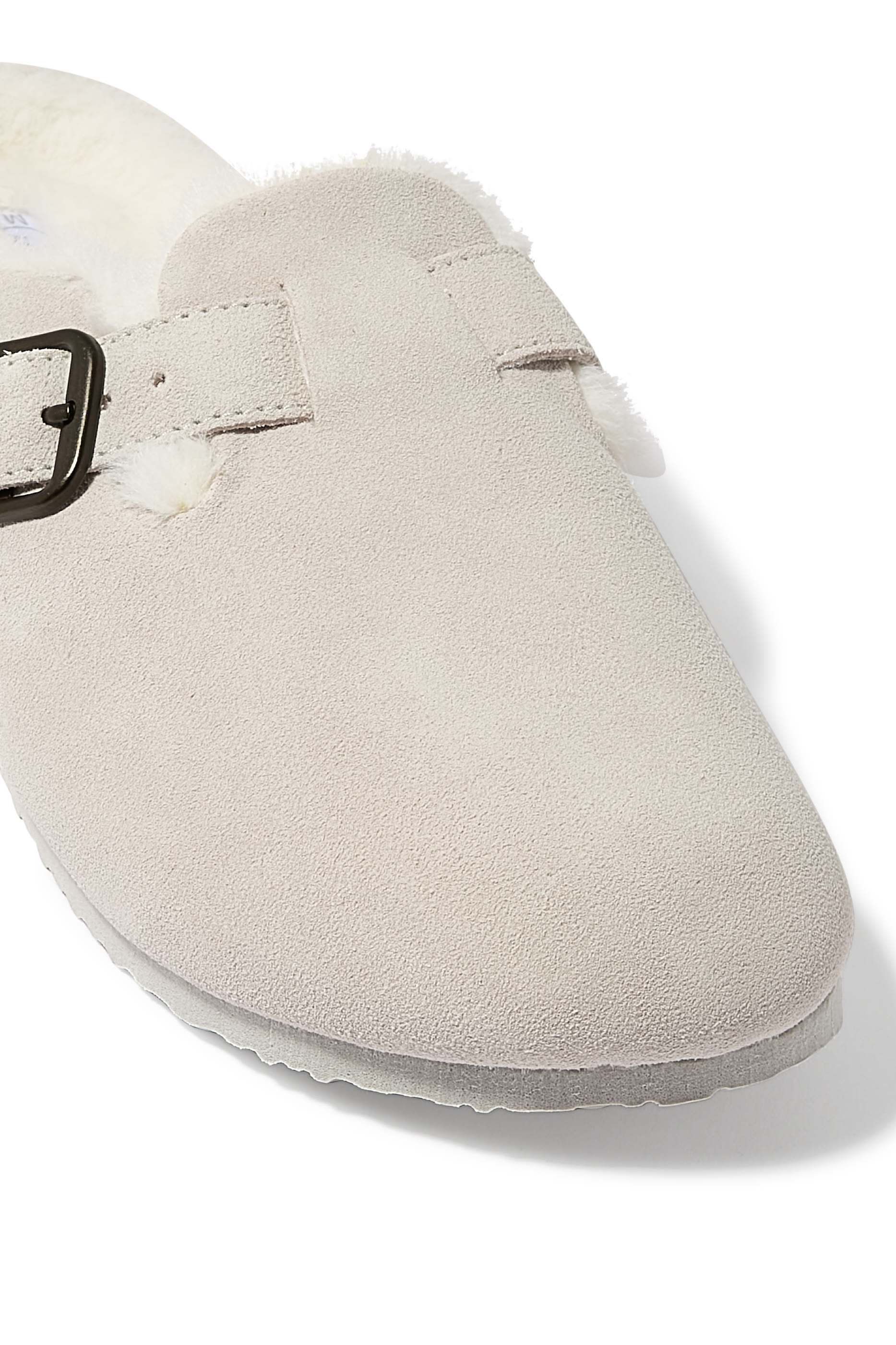Suede Corkbed Mule Slippers