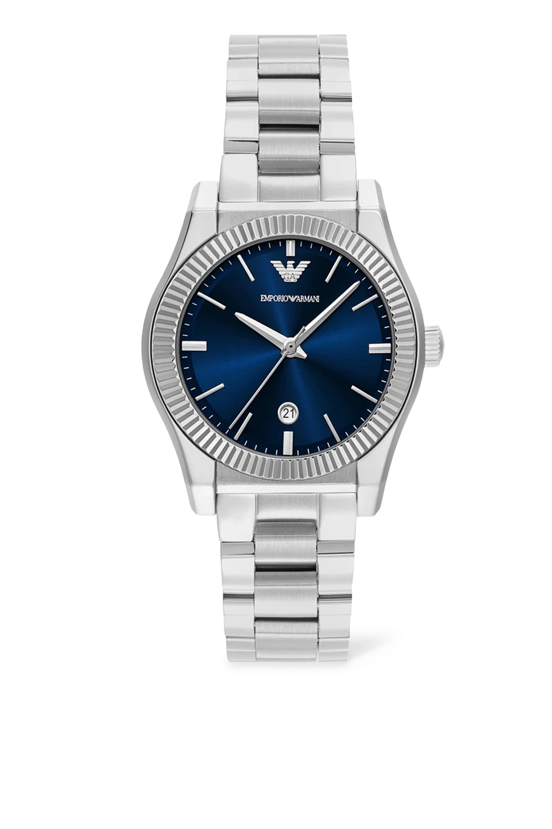 Three-Hand Stainless Steel Watch