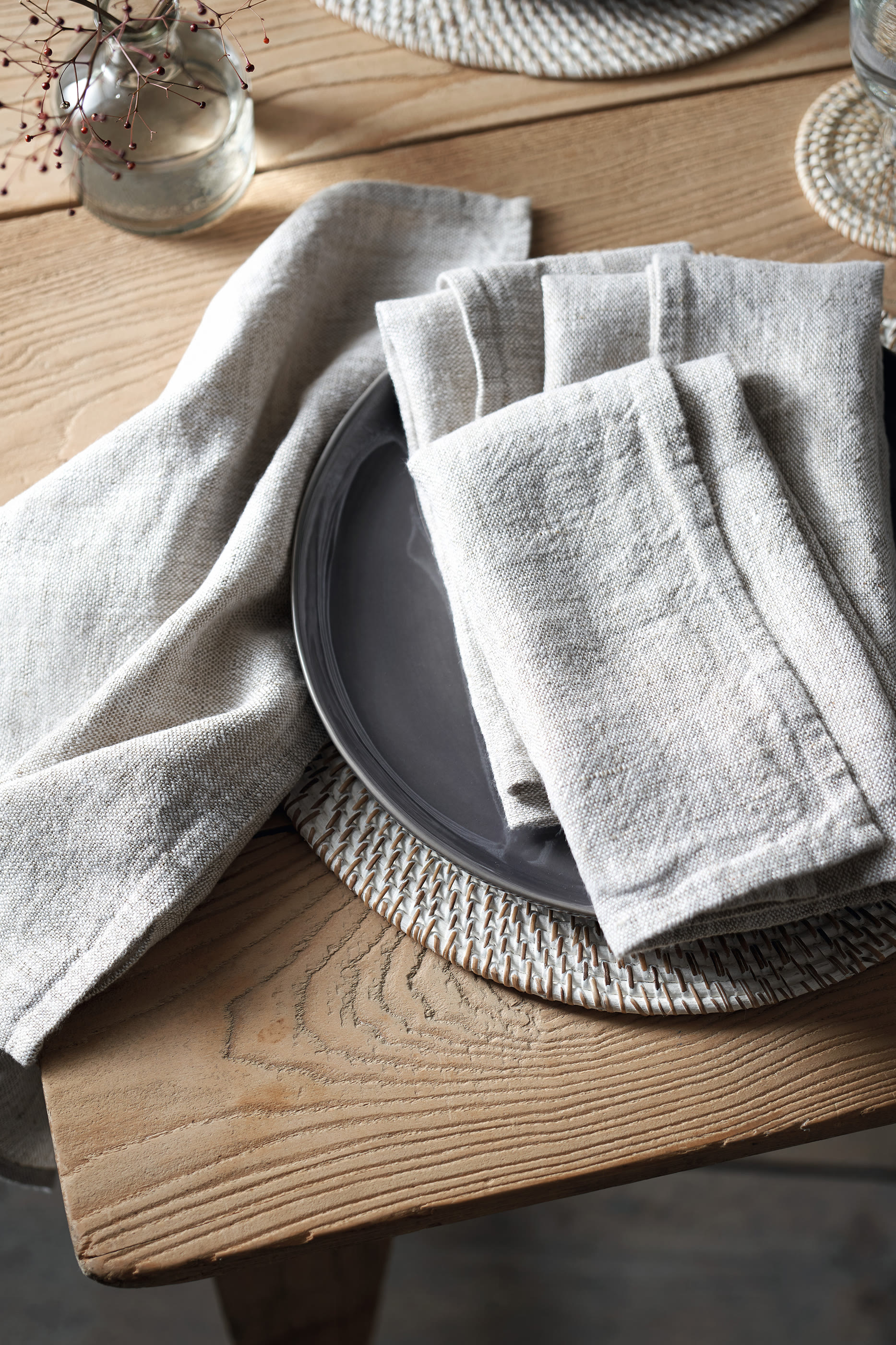 Rustic Linen Napkin Set