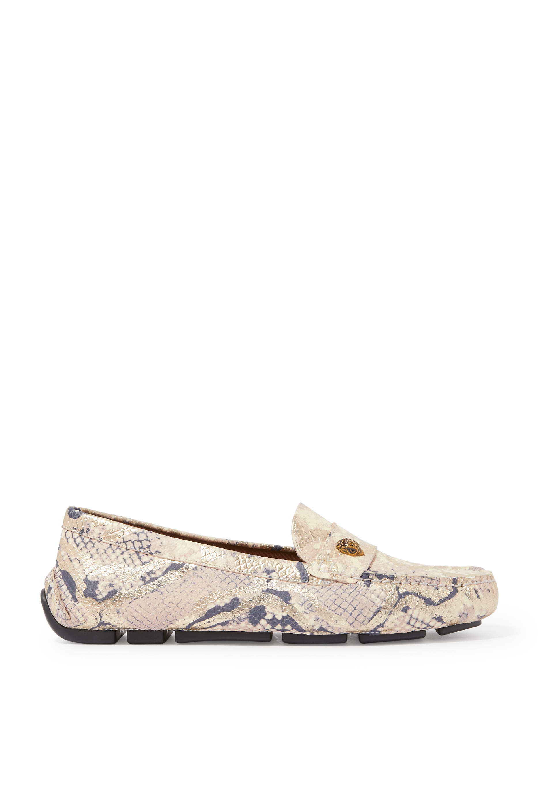 Eagle Snake Print Loafers